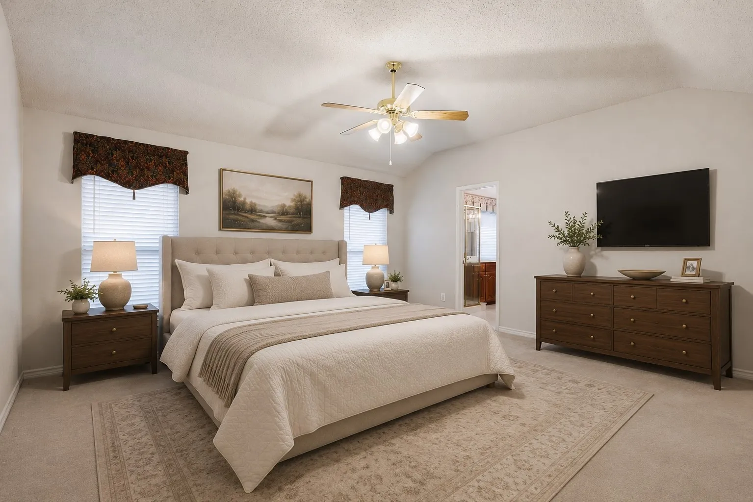 VIRTUALLY STAGED PRIMARY BEDROOM