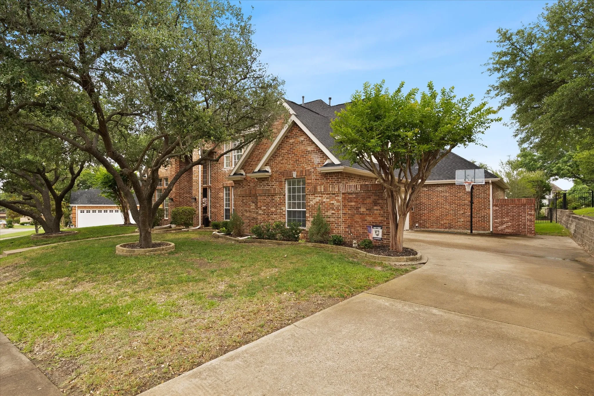 Extended drive provides ample parking for family and friends