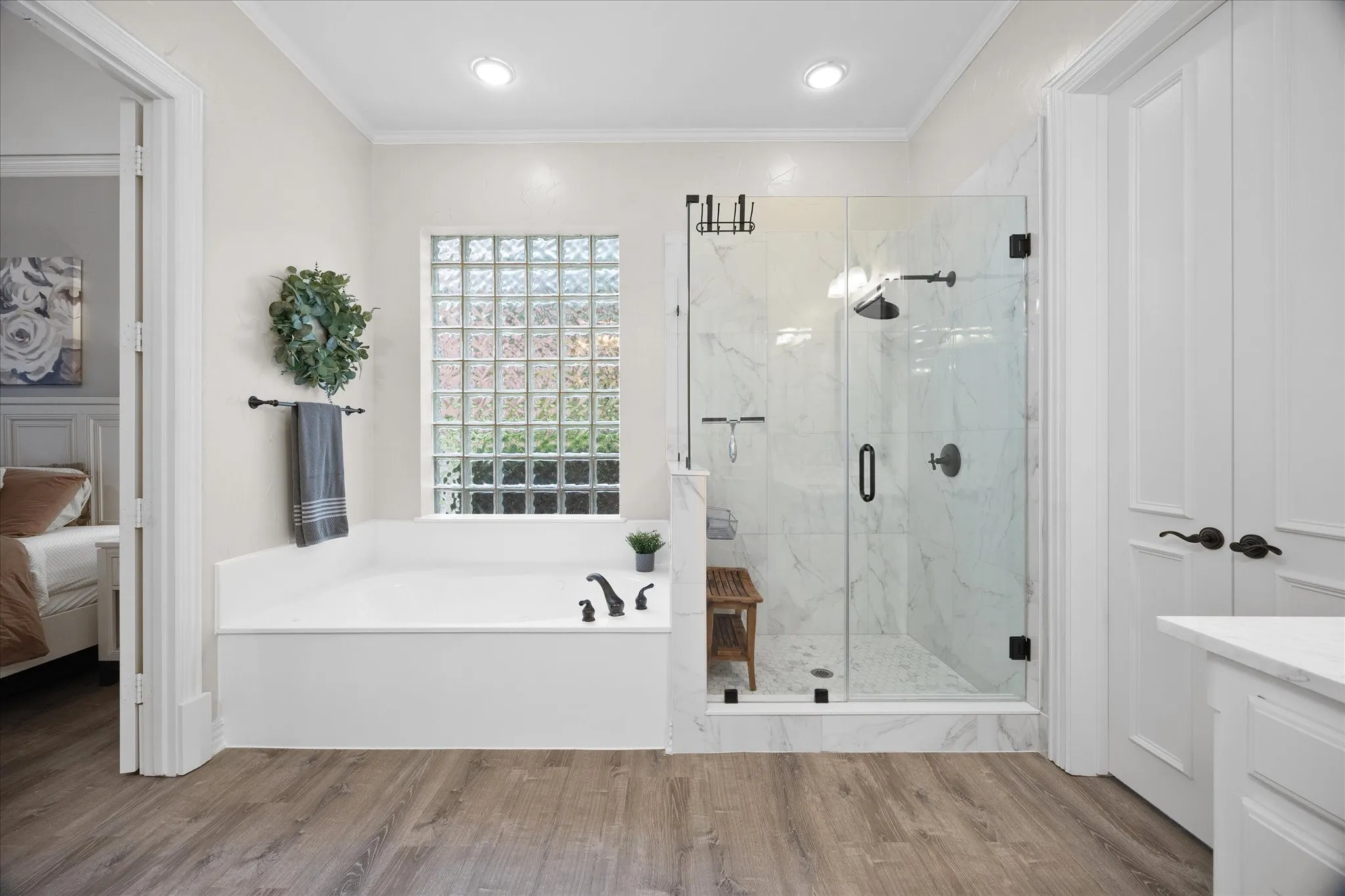 Updated spa style bath