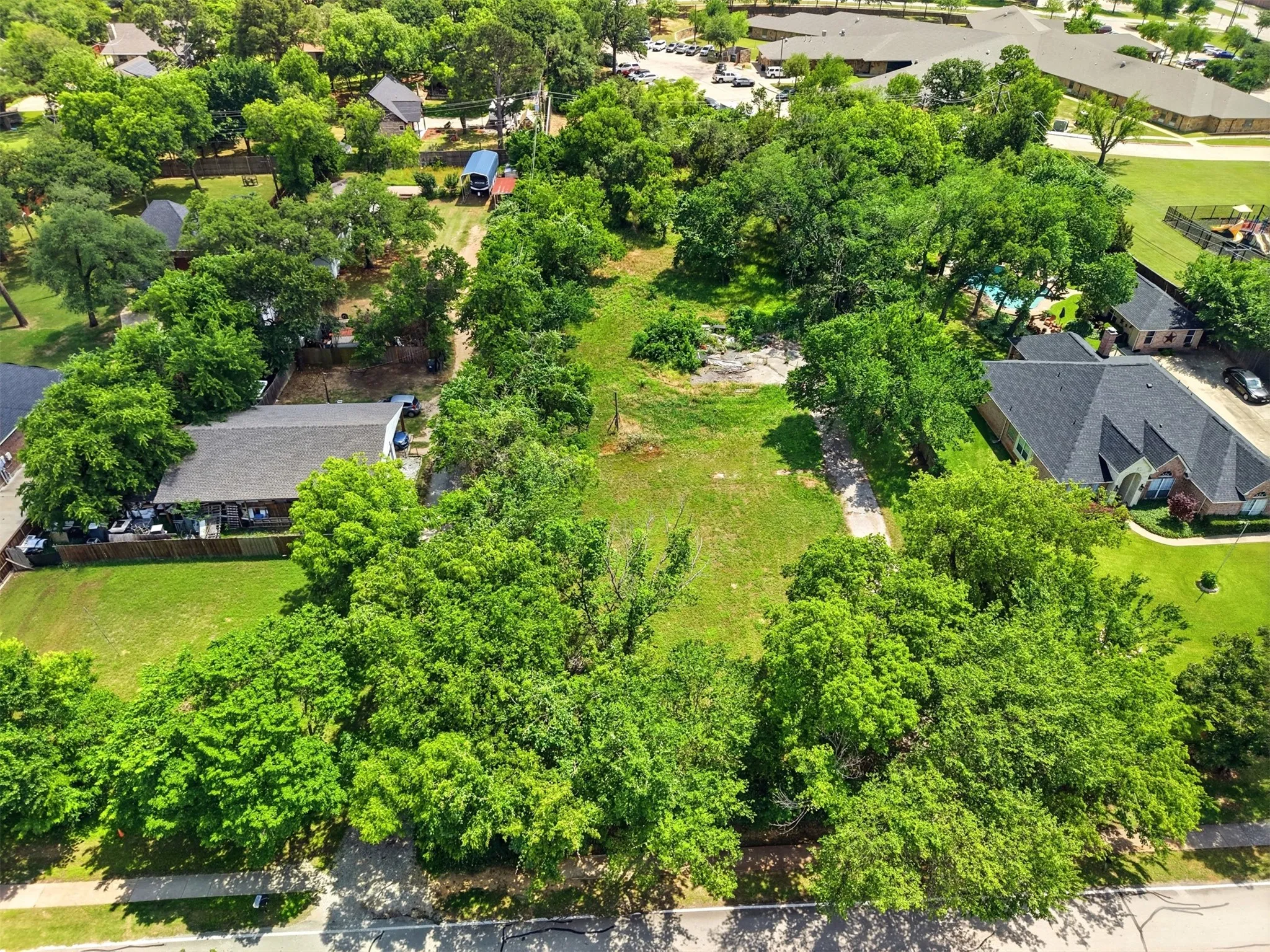 Majority of the lot is  cleared and surrounded by mature trees, offering a significant building opportunity. Heavily treed in the front of the property for the ultimate privacy.