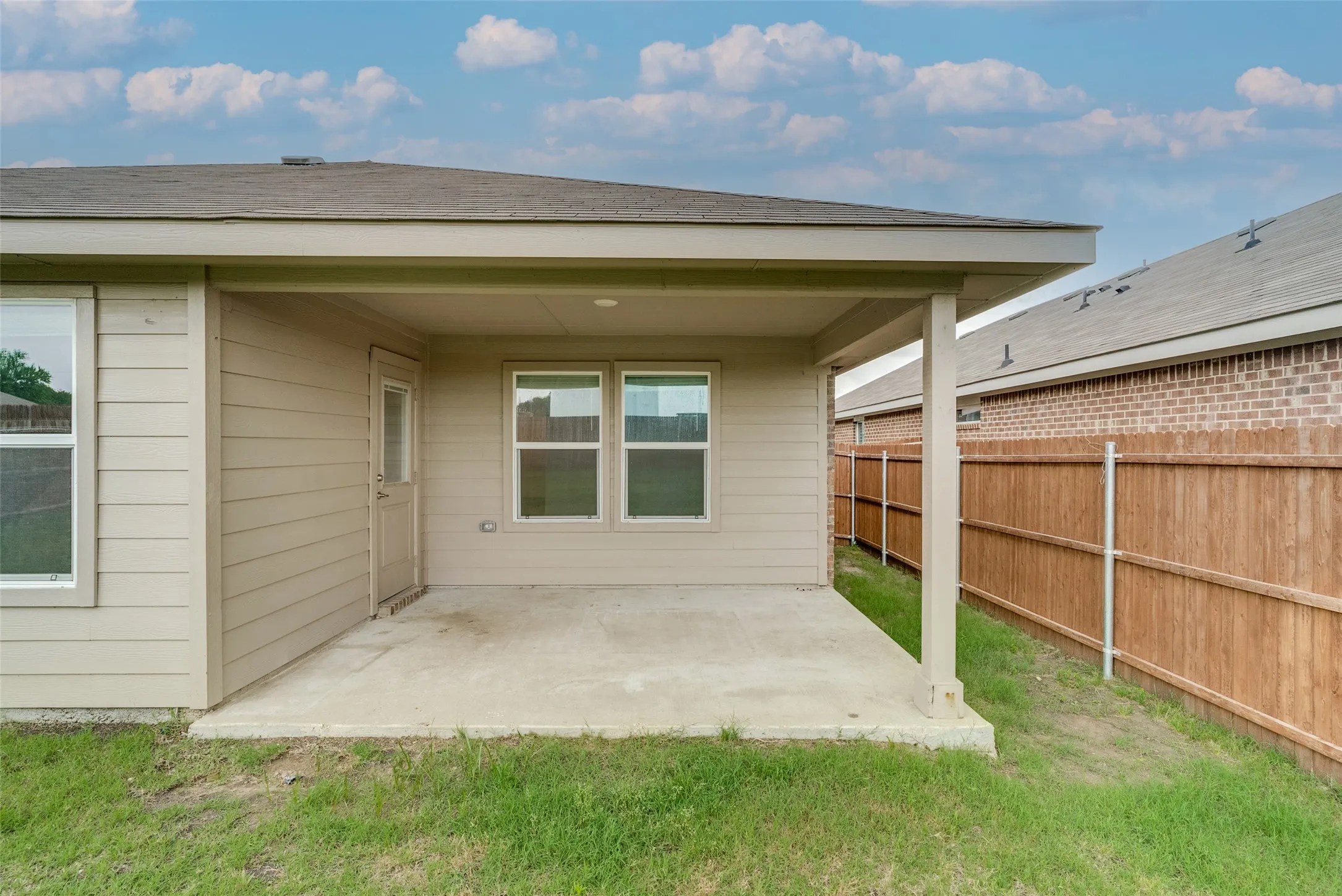 Covered back porch