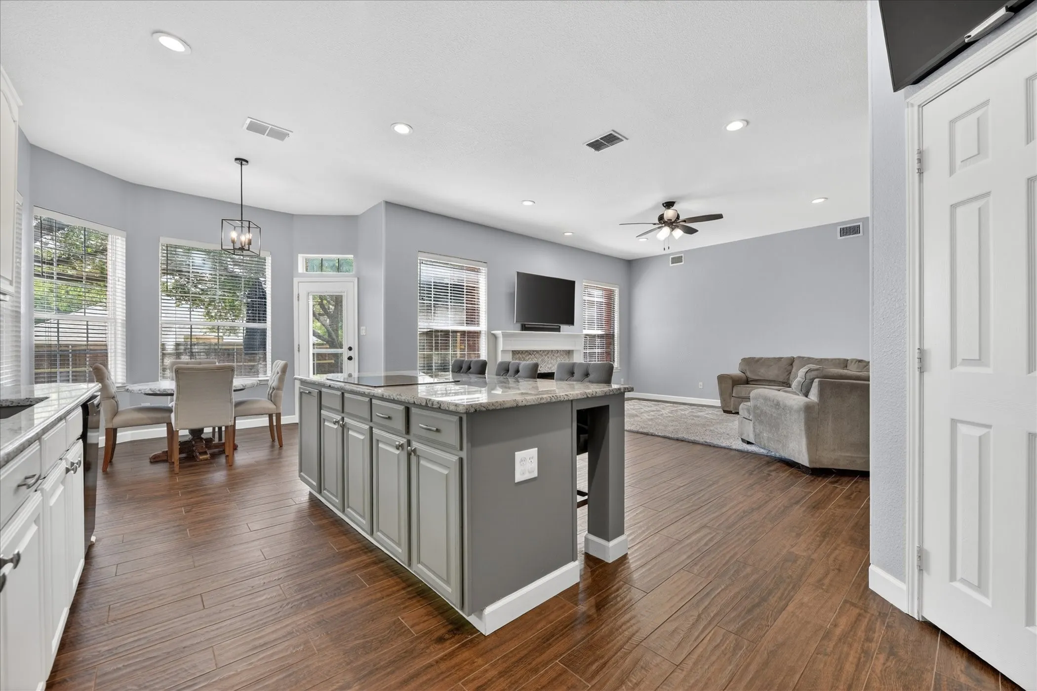 Kitchen Open to Living Area