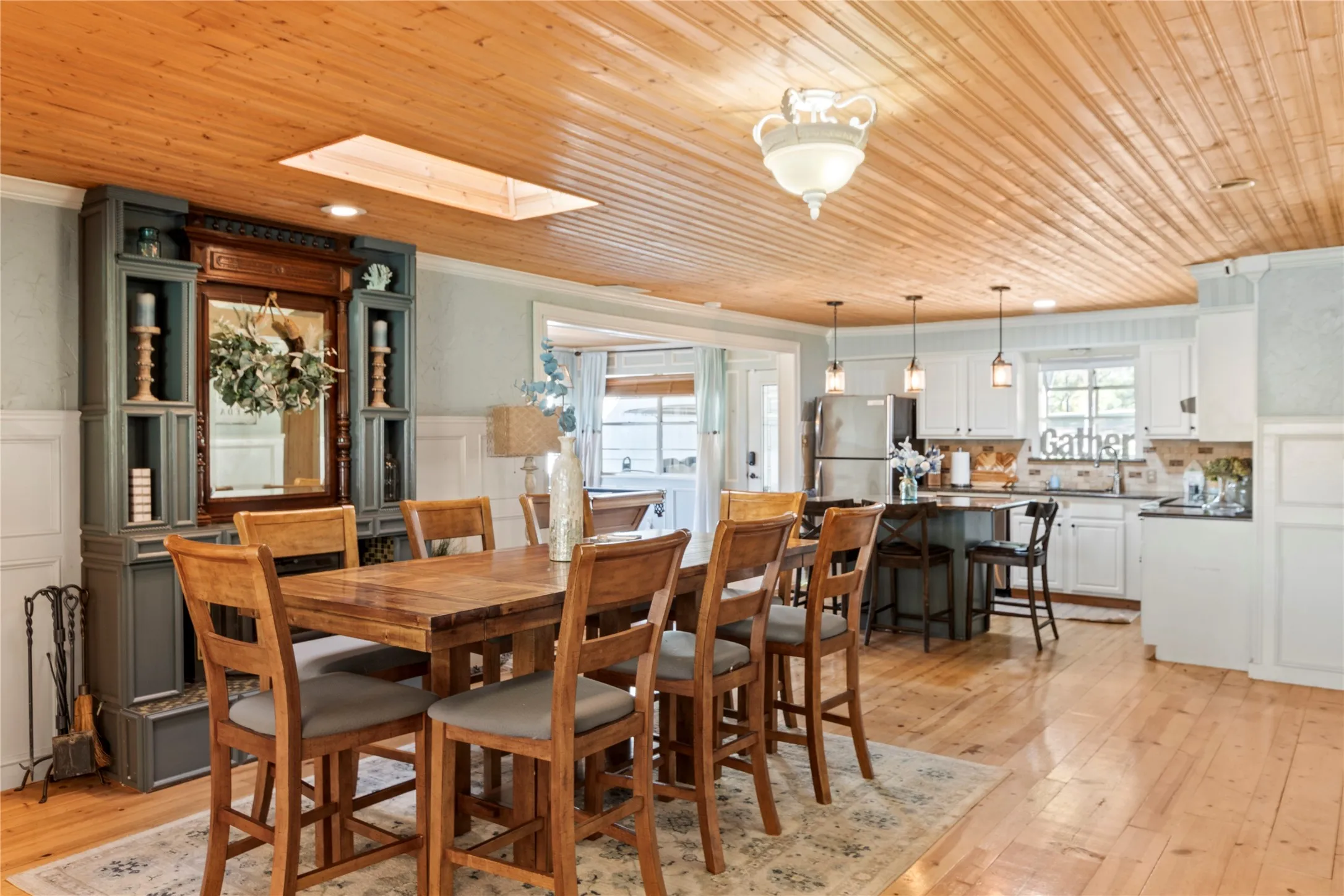 Dining and kitchen area with open layout perfect for everyday living and entertaining
