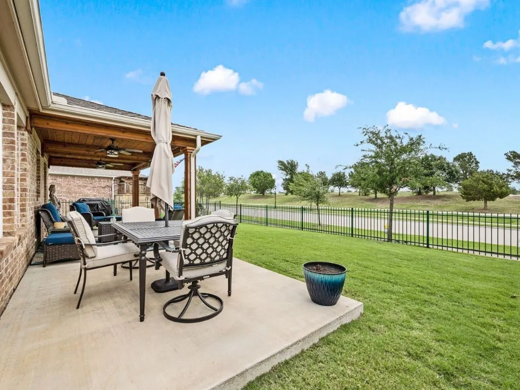 A spot to take in the golf course view