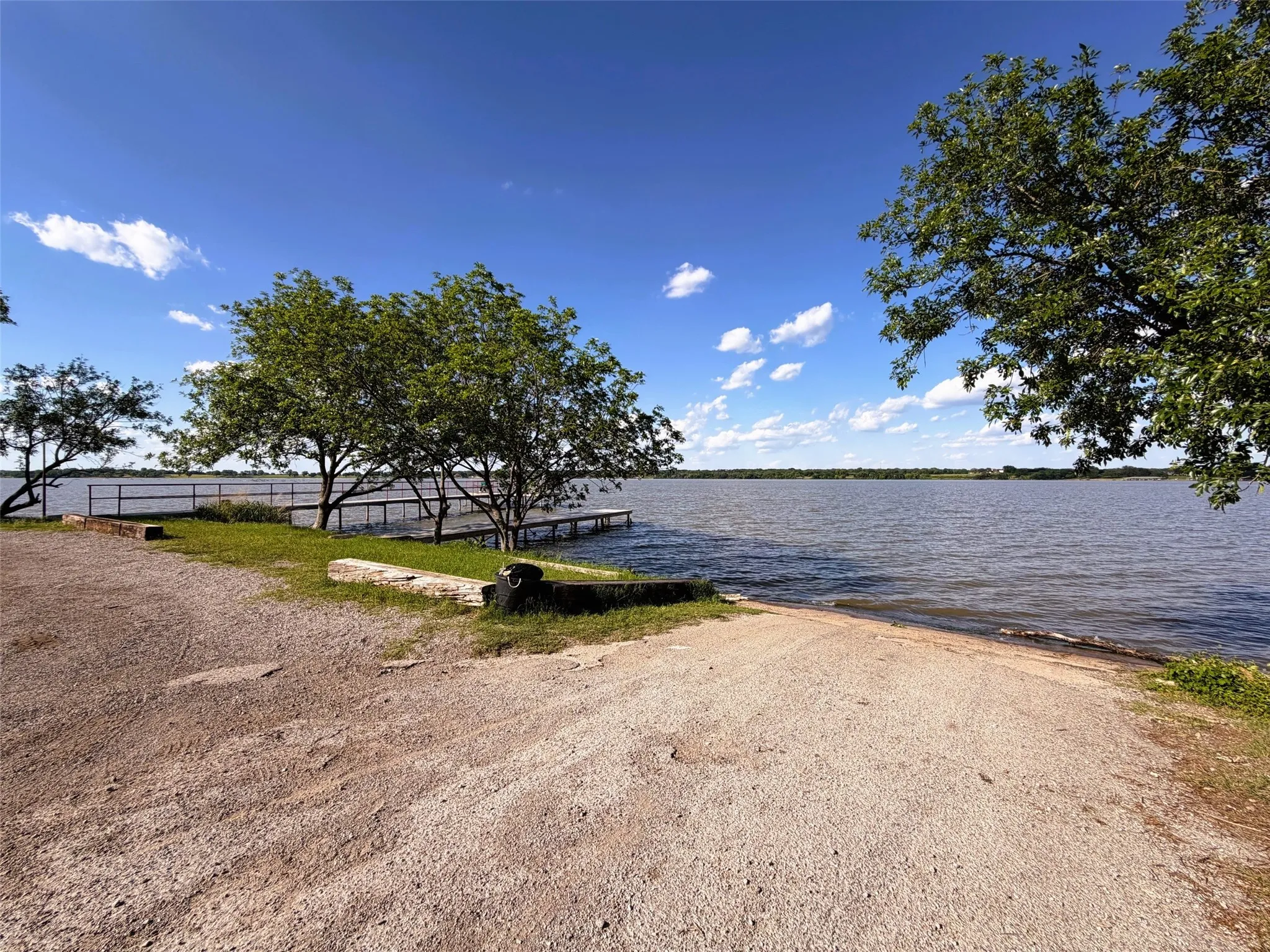 One of 3 community boat ramps, this one offers a dock and fishing pier.