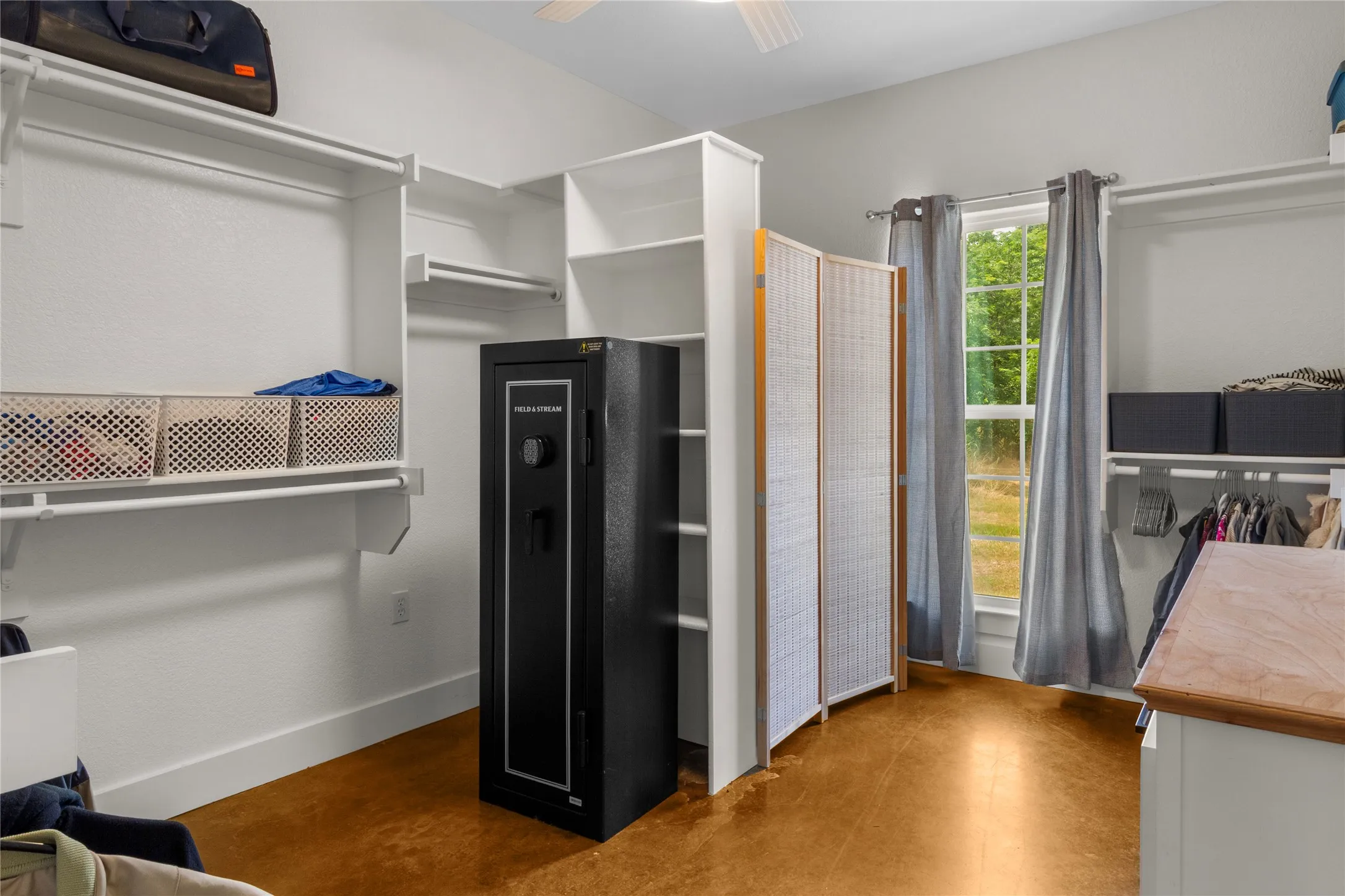Over-sized walk in closet