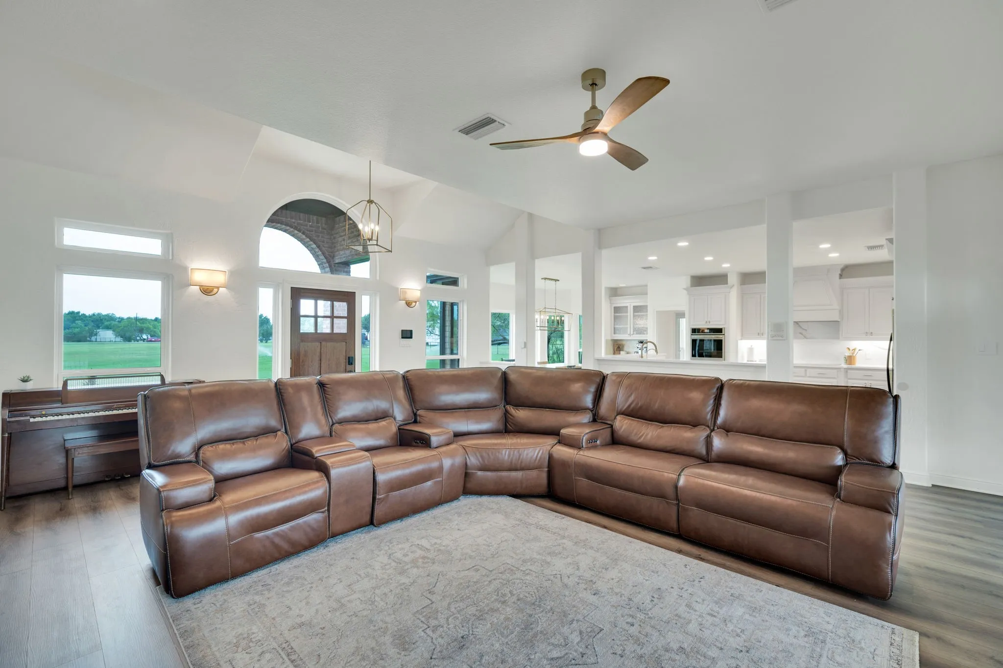 Open-concept living area