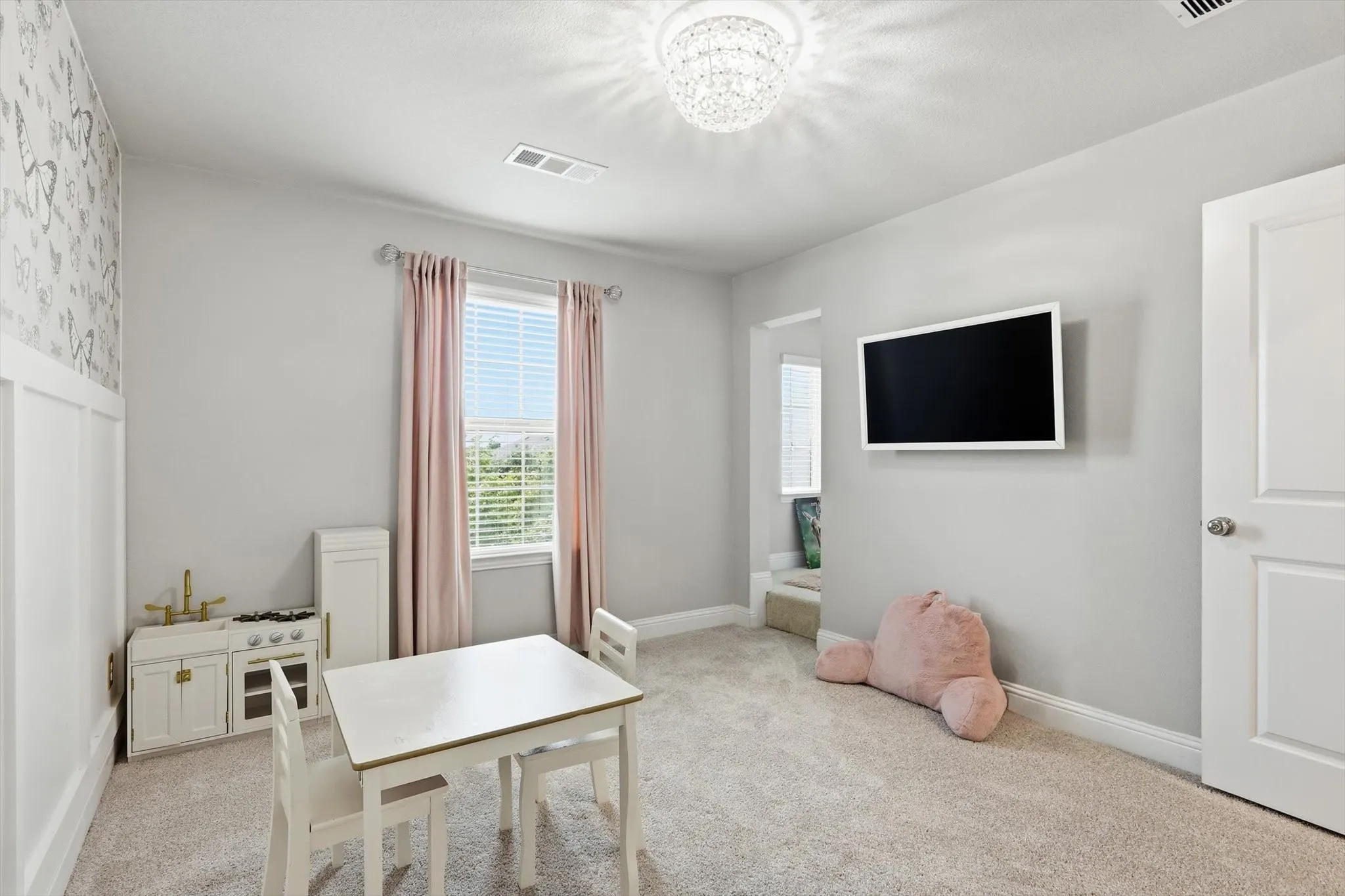 Upstairs bedroom #3 with attached reading nook