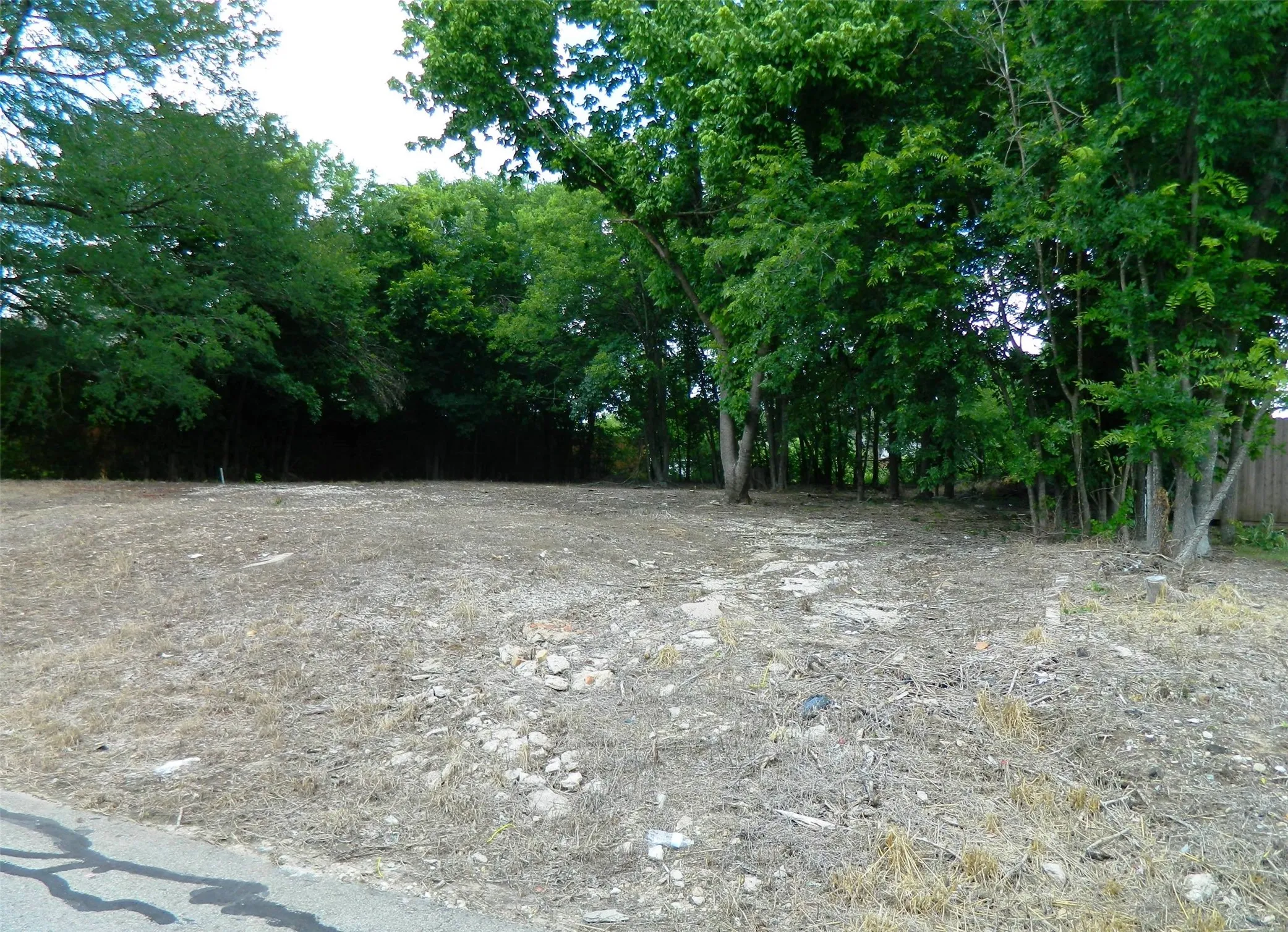 Lot as seen from the east side.