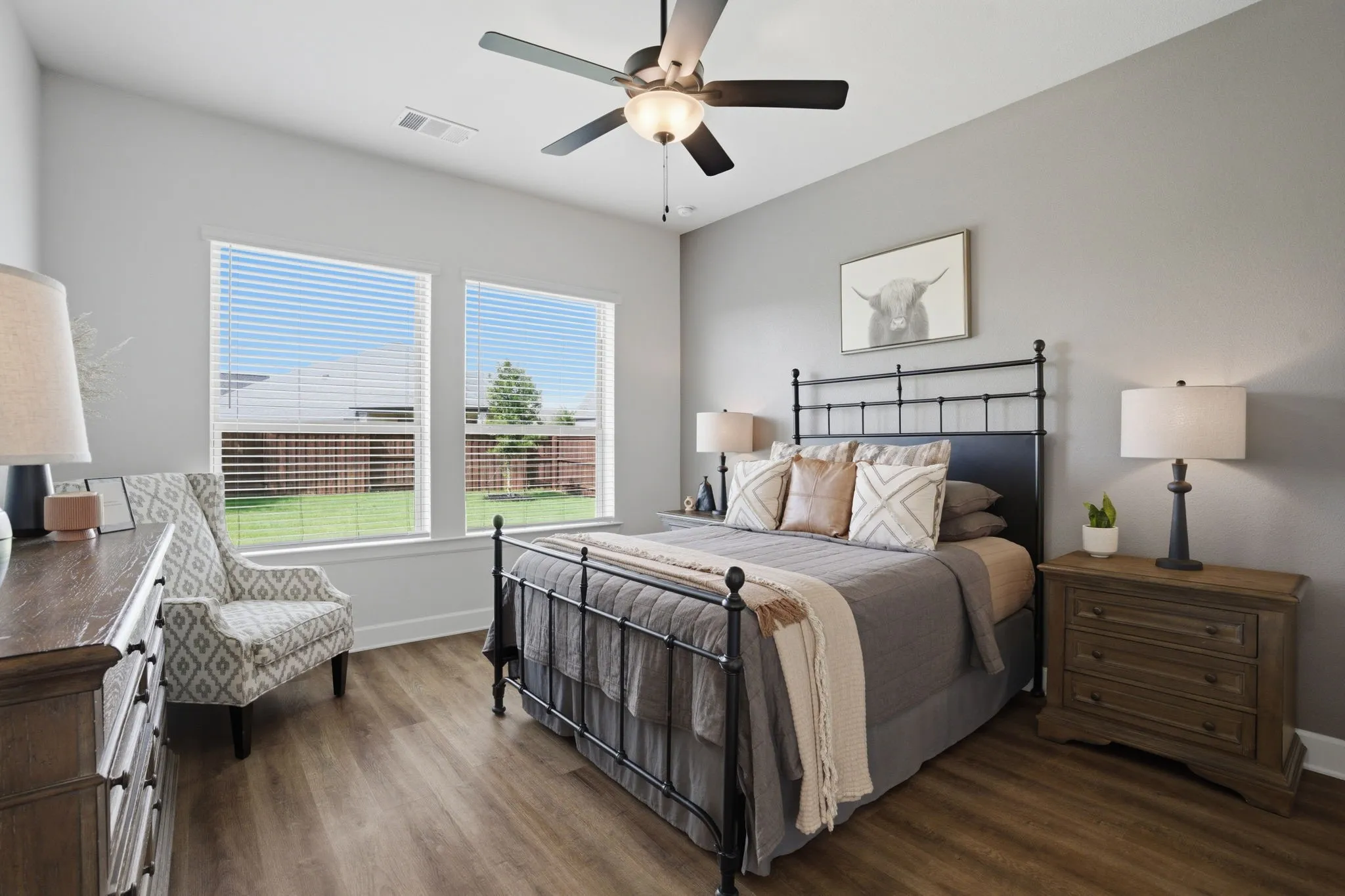 Here's a detailed look at the primary suite, showcasing a different perspective and highlighting its features.