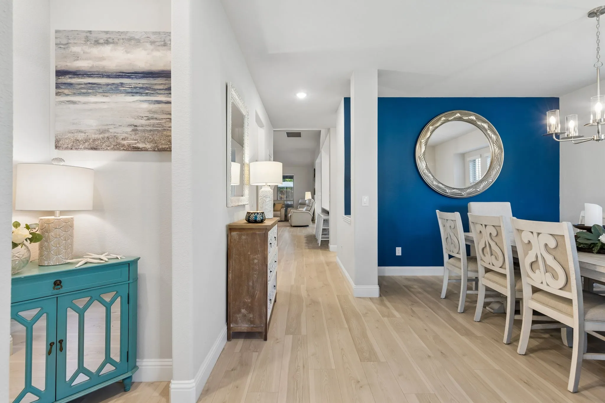 Entry of Home situated off office and dining room area.