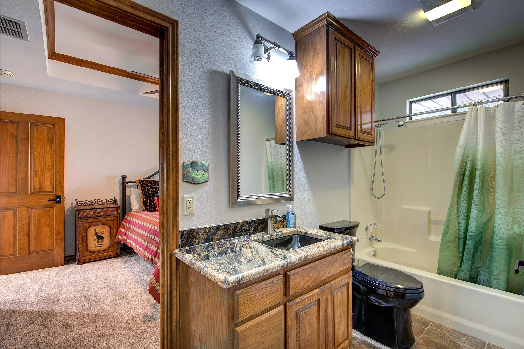 Hall bathroom in guest wing is also ensuite to bedroom 4