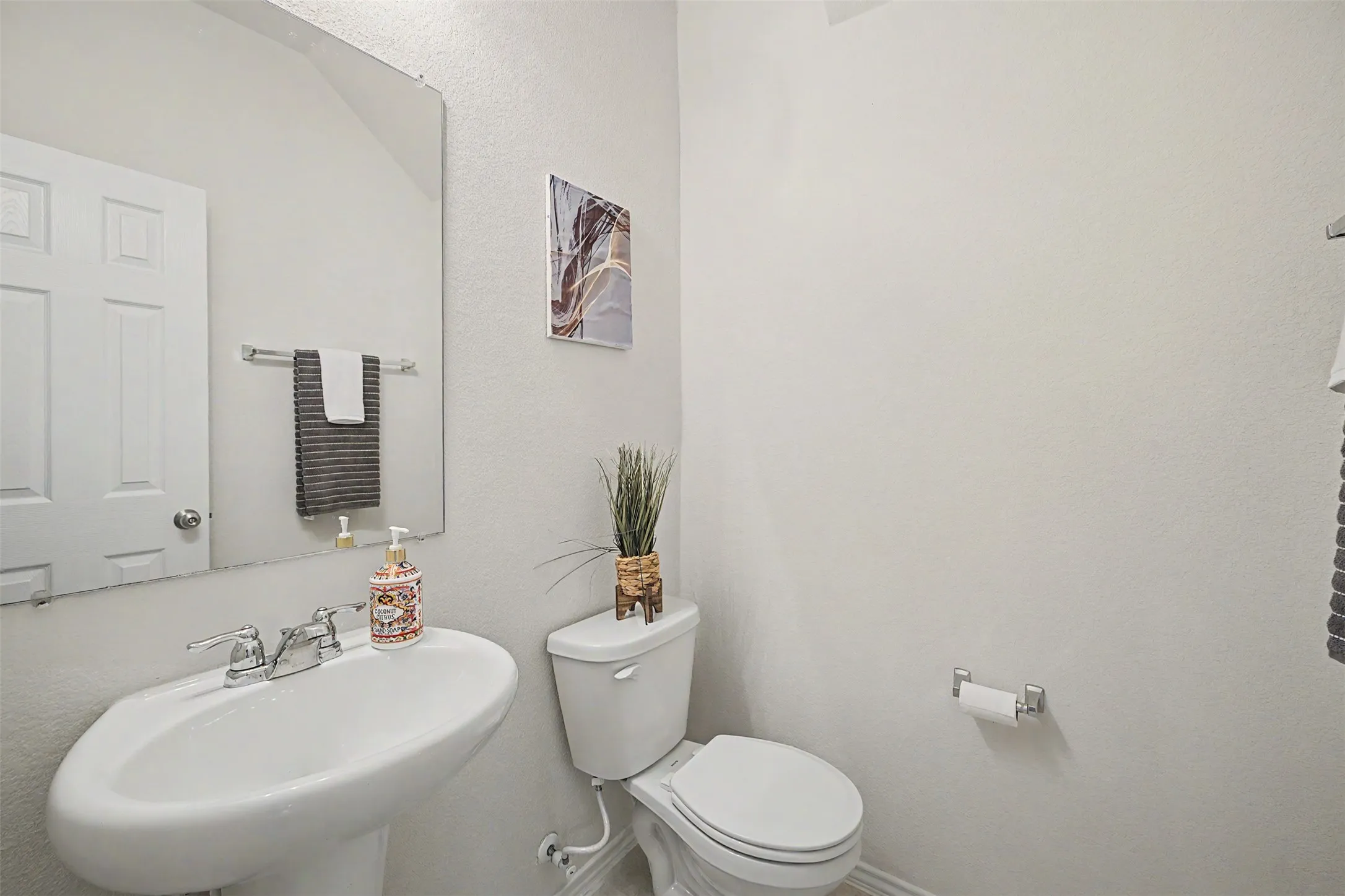 Half bathroom downstairs