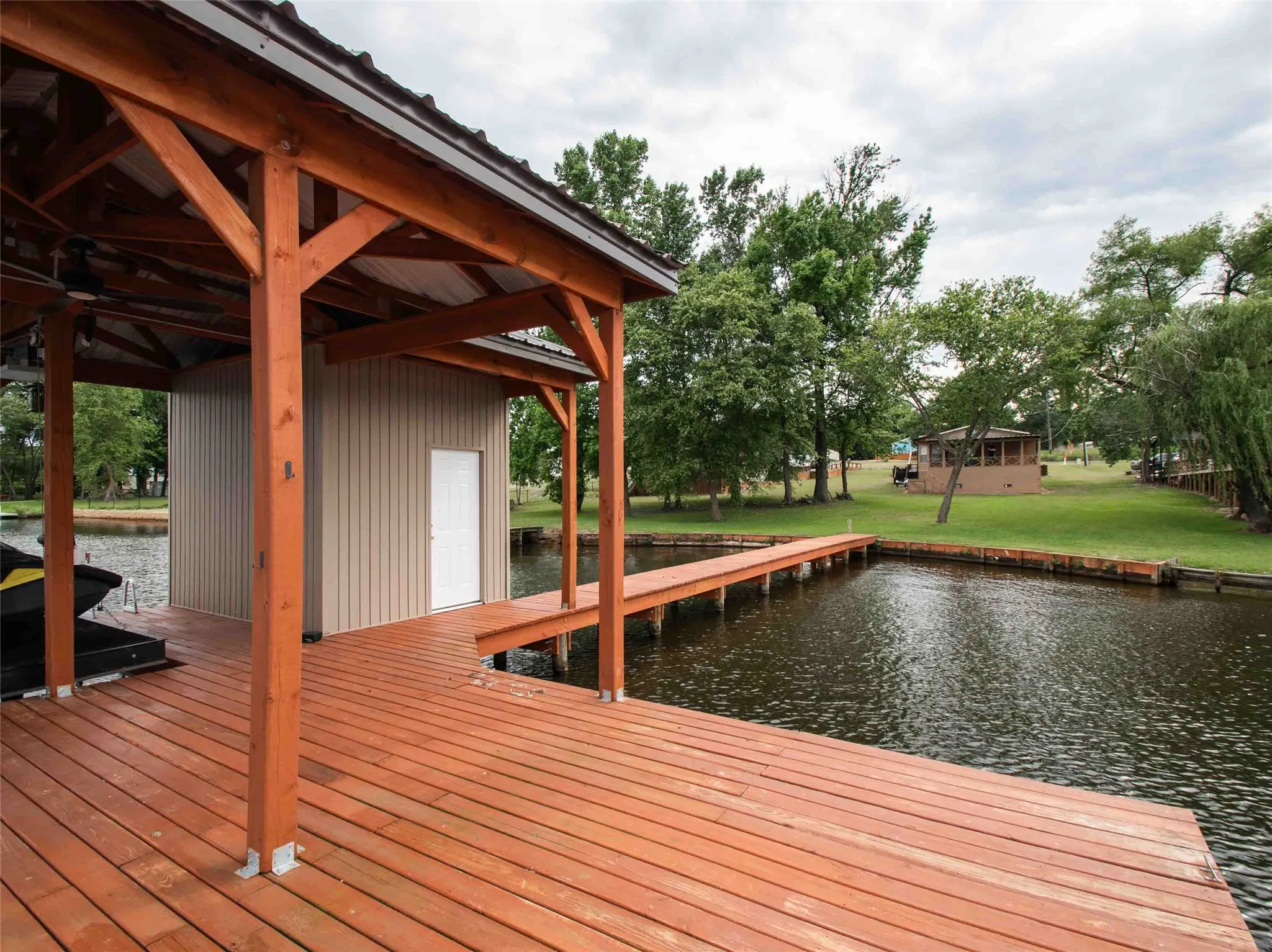 Your dock looking back toward the home