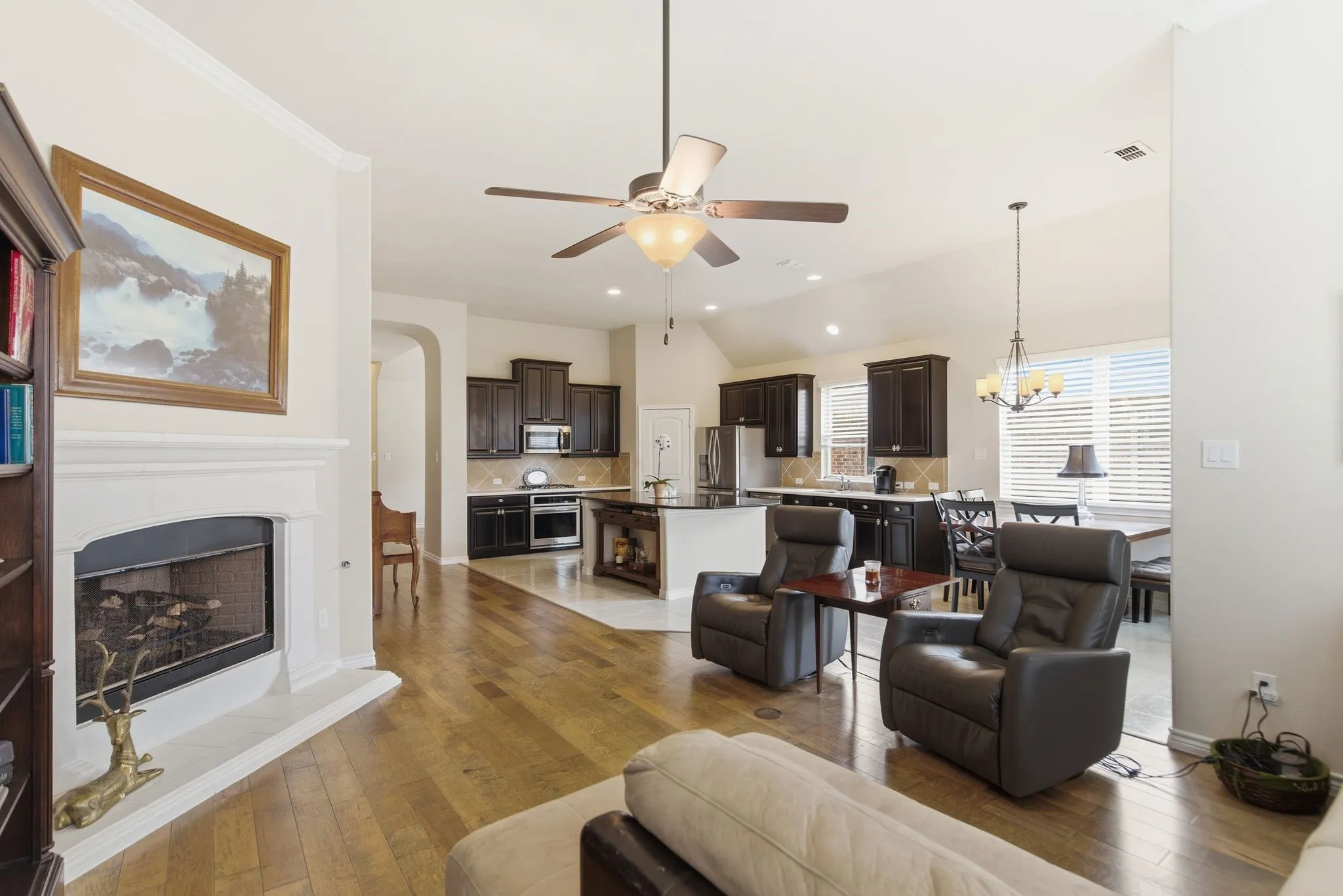 Open concept living space.