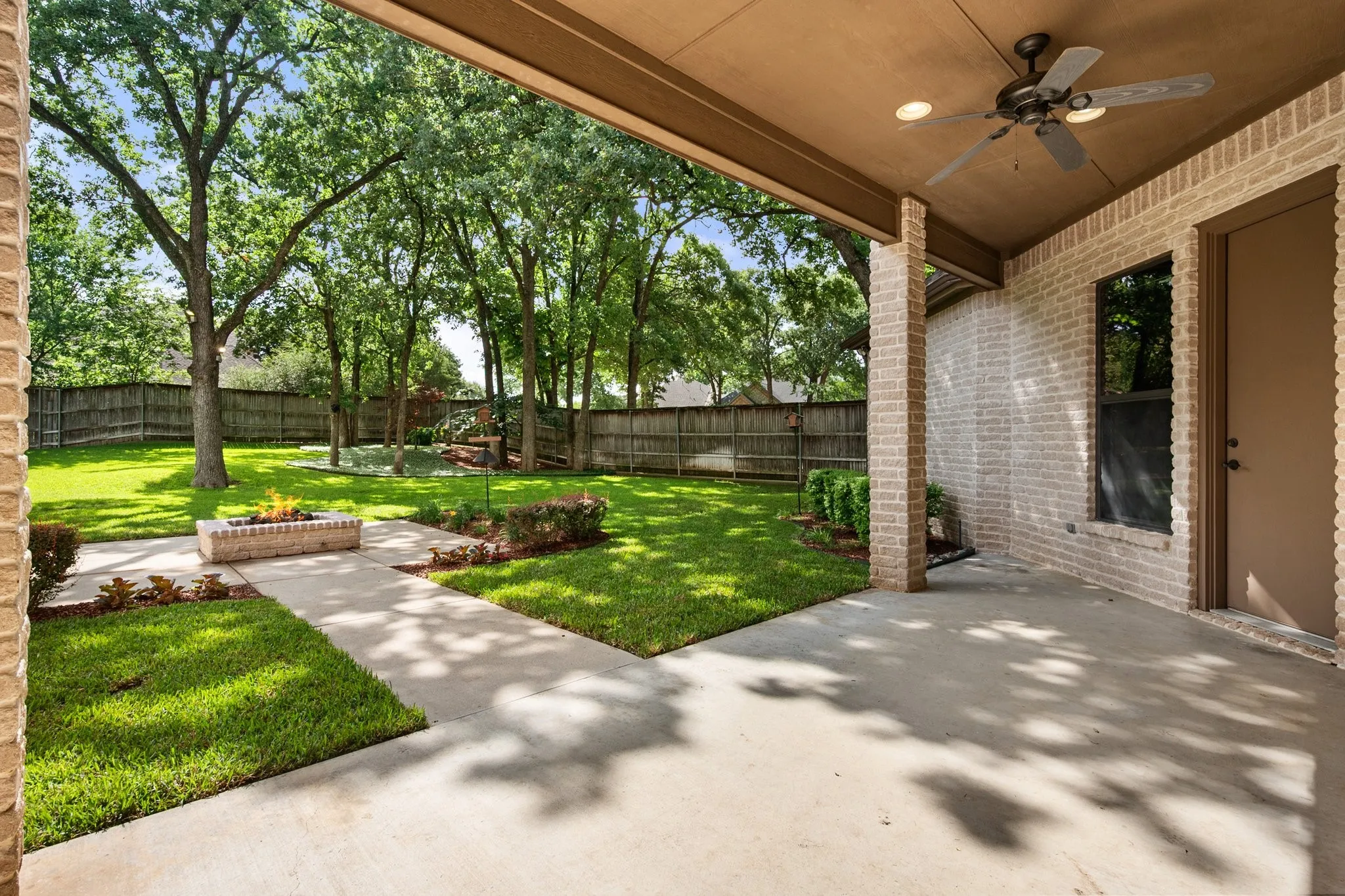 Patio with firepit