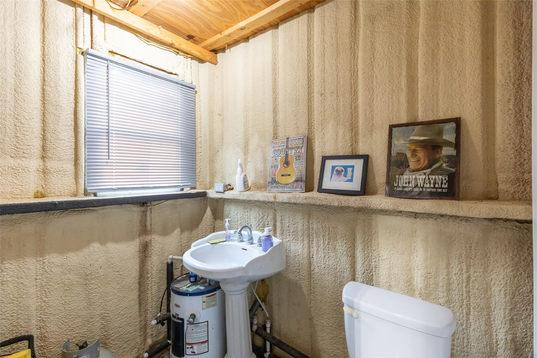 Half bath in shop