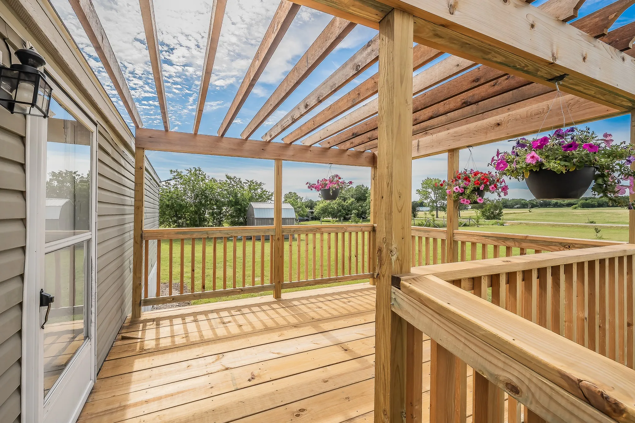 Front deck view