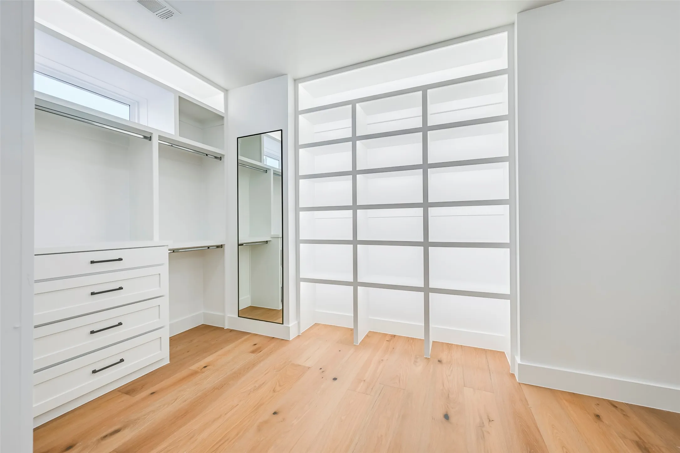 Primary closet