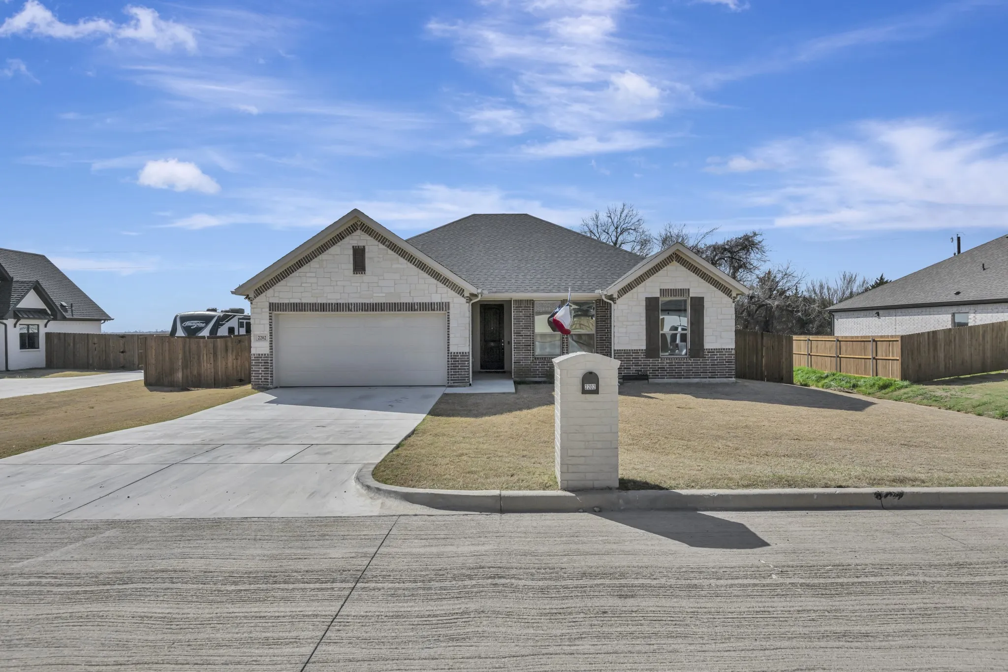 Single Family Residence For Sale in Wise County , 2202 Briarwood Drive, Bridgeport, Texas 76426, 4 Bedroom, 2 Bathroom, 2 Garage spaces, 1,909 Sqft, built in 2024, mls#21281513, Real Estate Agent in Bridgeport, Homes For Sale in Wise county, Homes For Sale in Bridgeport, Realtor in Bridgeport Texas, Real Estate Brokerage Independent Realty Texas, Luminita Cordes Realtor
