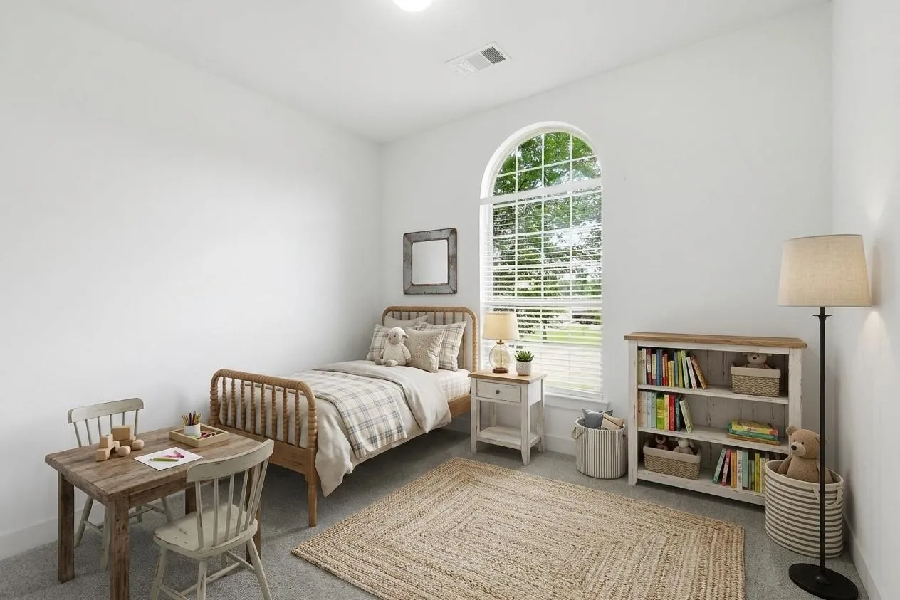 Bedroom virtually staged