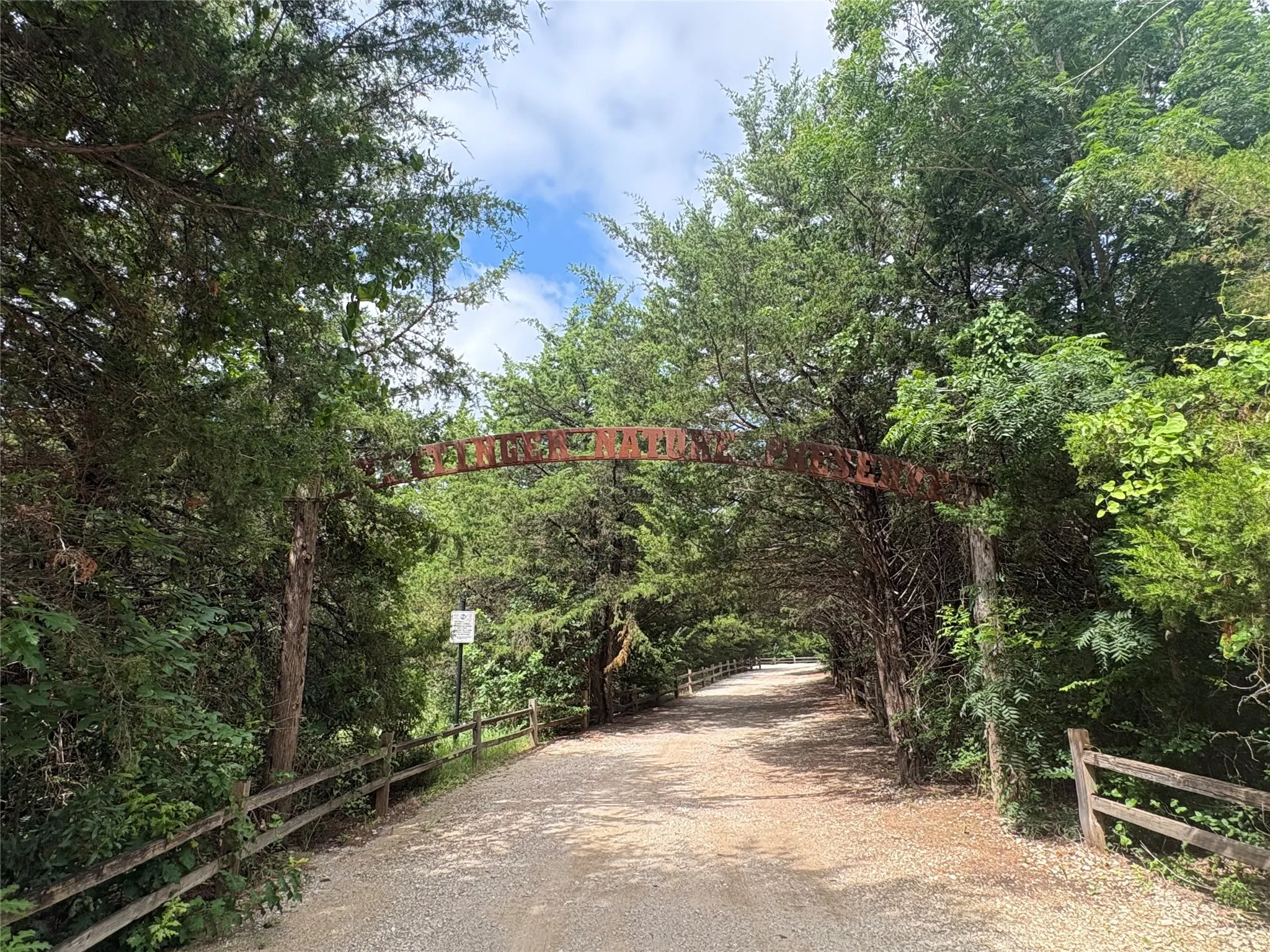 Pettinger Nature Preserve, walking and biking trails.