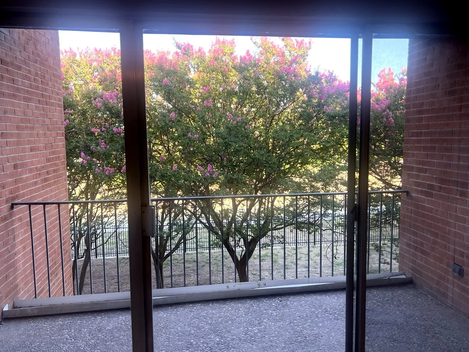 Patio view from the second bedroom.