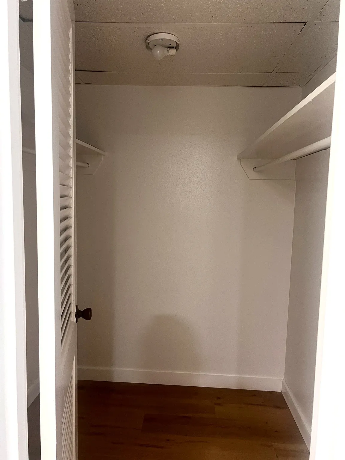 Walk-in closet in the second level