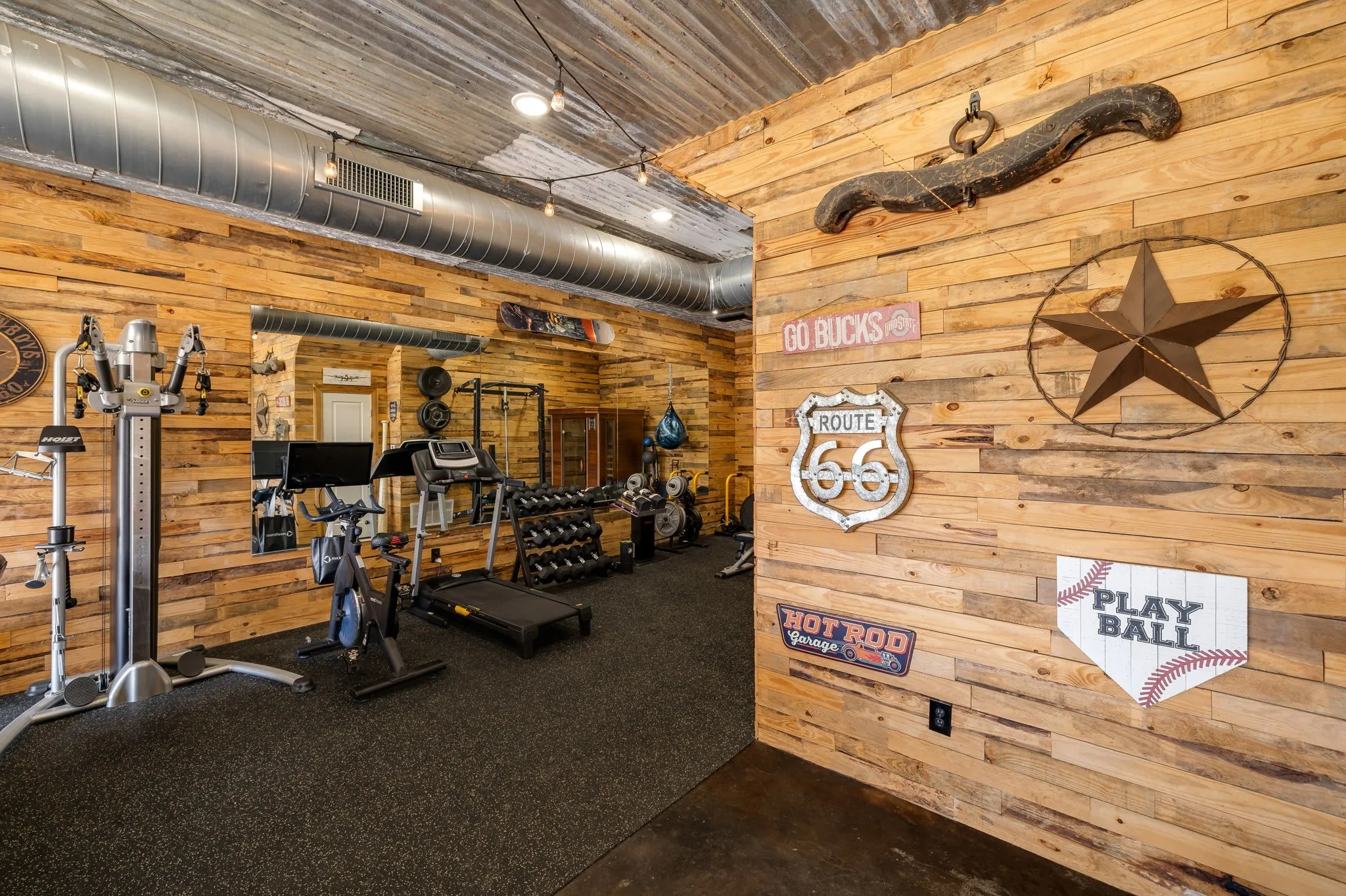 Private gym and sauna