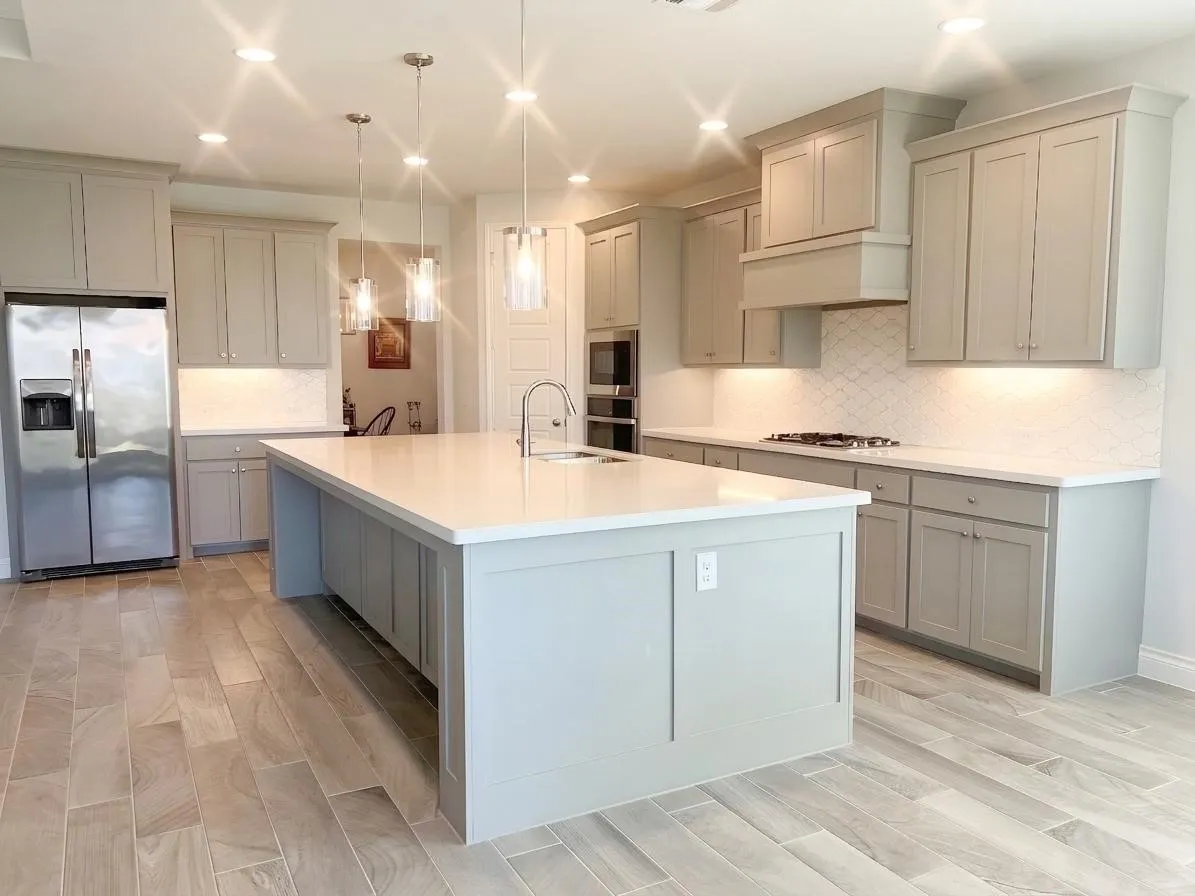 Open FLoor Plan with Kitchen open to breakfast room and living room.
