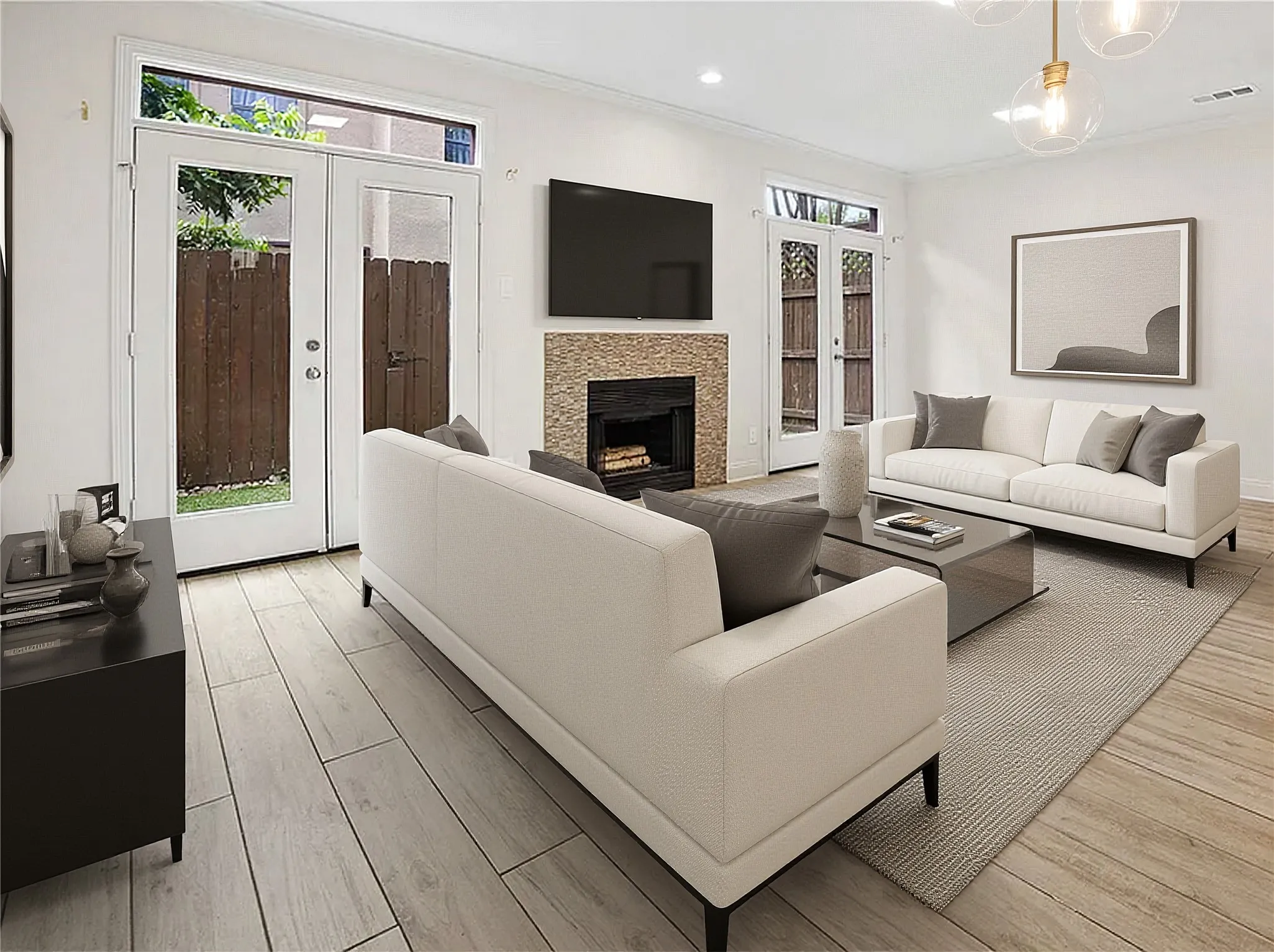 Living Room Virtually staged.