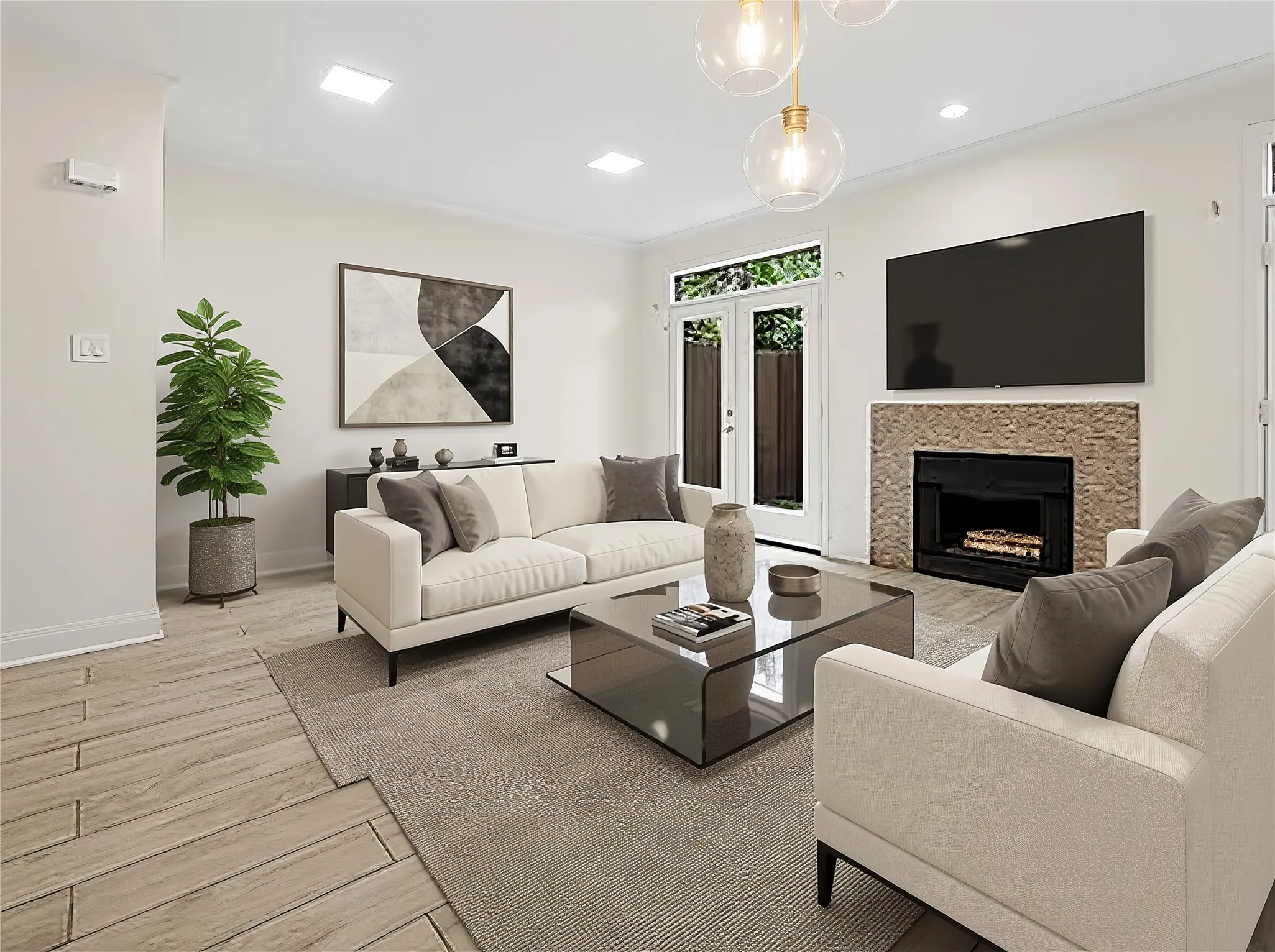 Living Room Virtually staged.