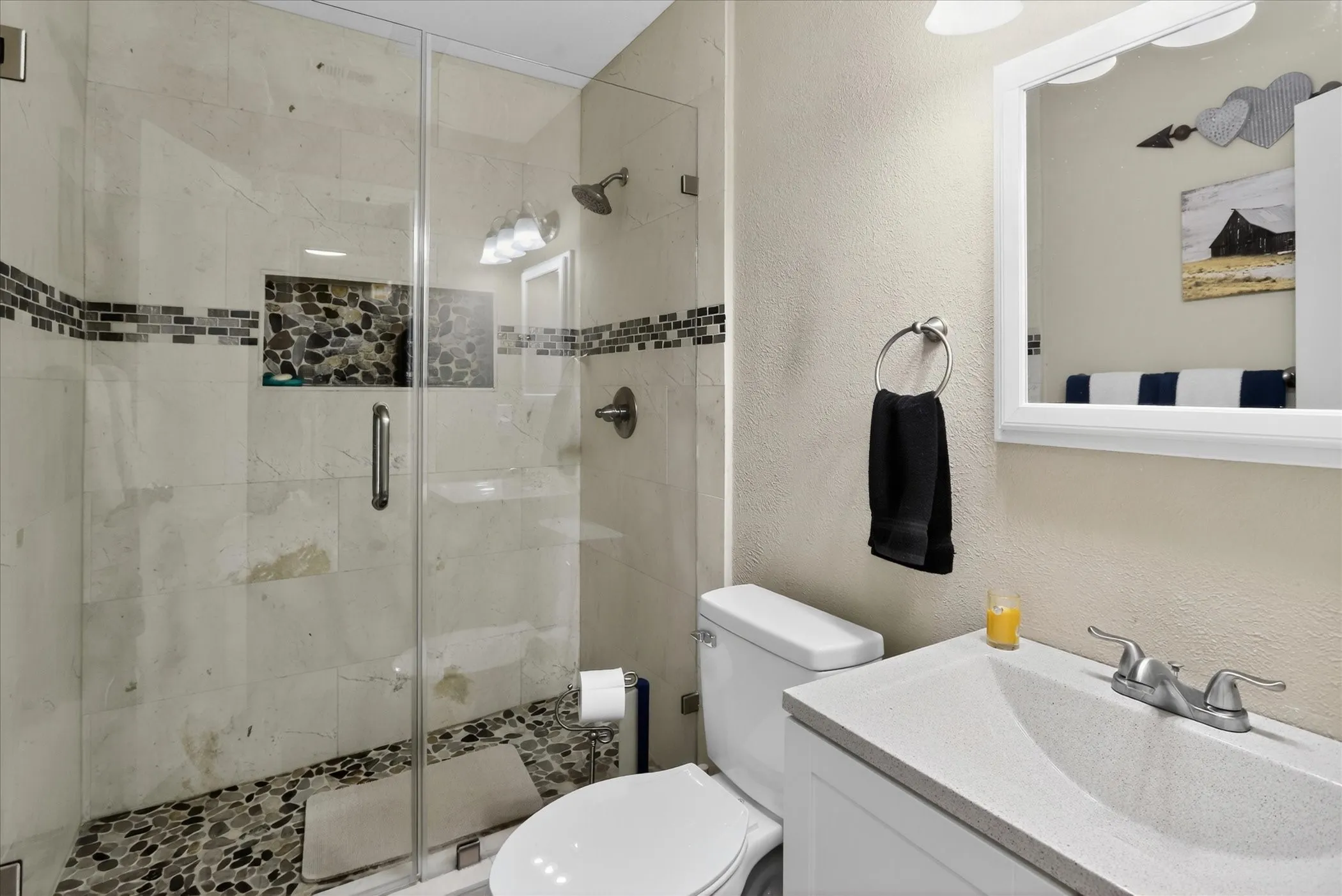 3rd full bathroom near game room that can be used as a 2nd  master bedroom.