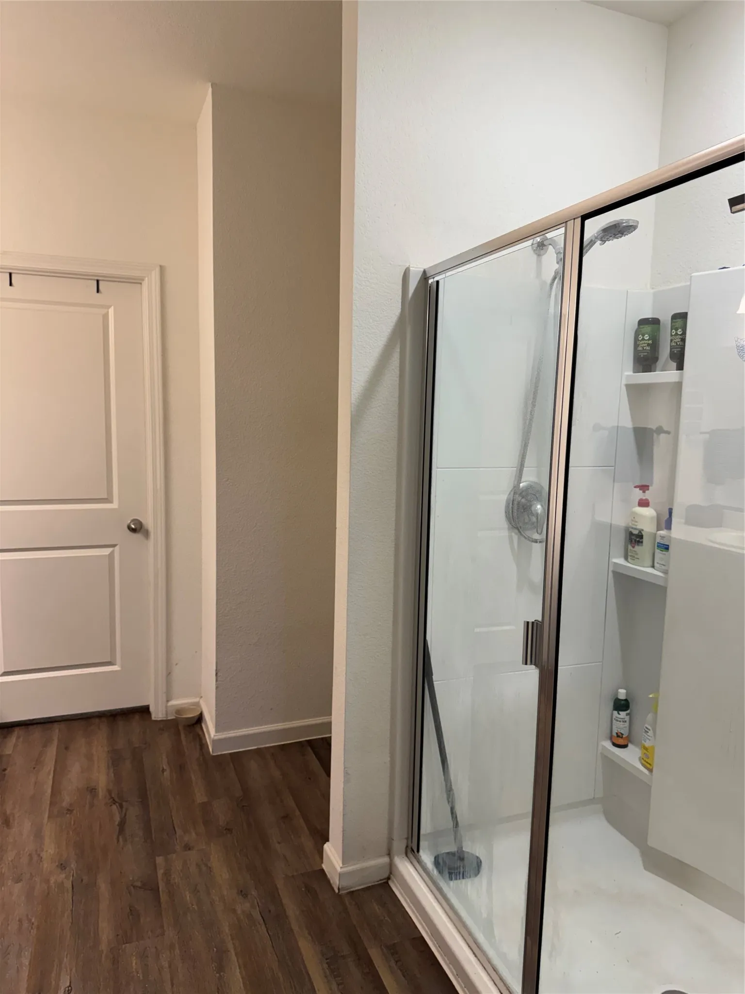 Glass-enclosed shower