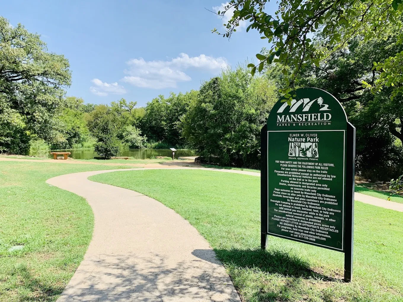 Elmer Oliver Park is walking distance from the house. Take the kids and go explore the great outdoors!