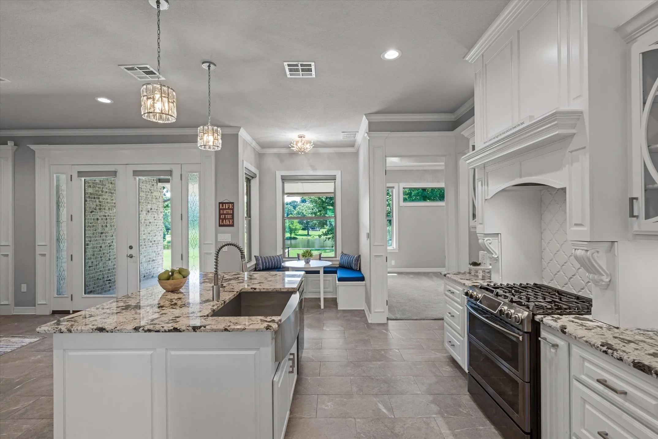 You will love this eat in kitchen with a breakfast nook