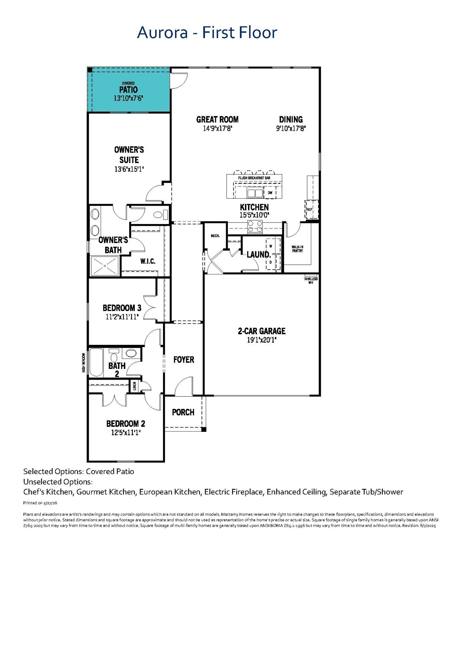 Aurora Floor Plan