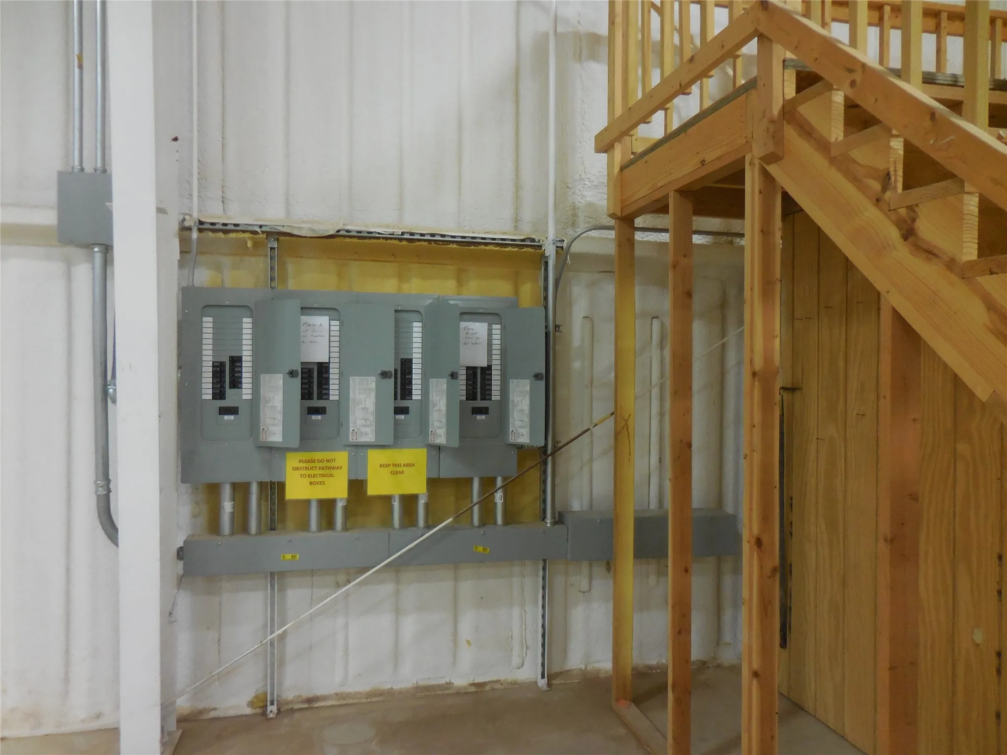 Utilities with electric panel