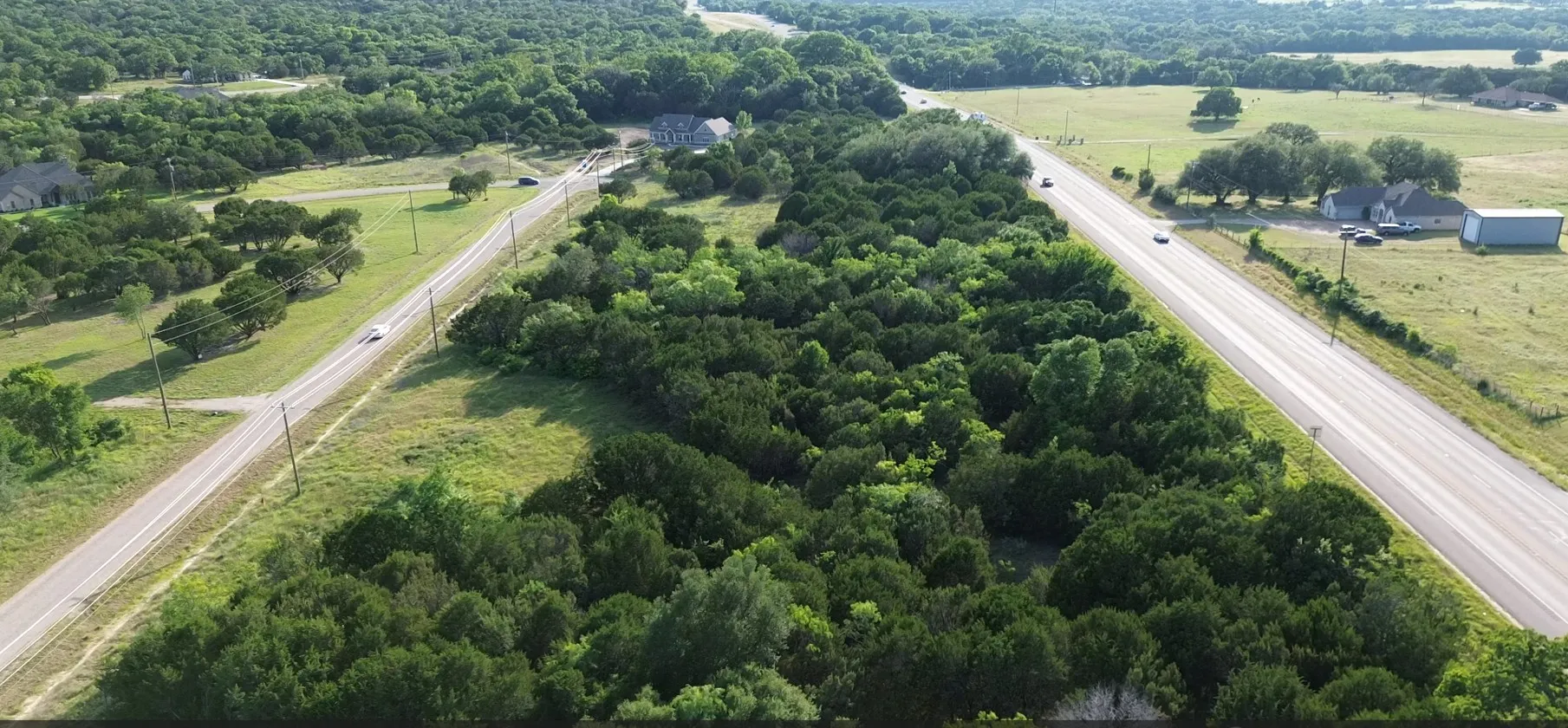 Aerial View of the street the lots are located on opposite the Cul-de-sac