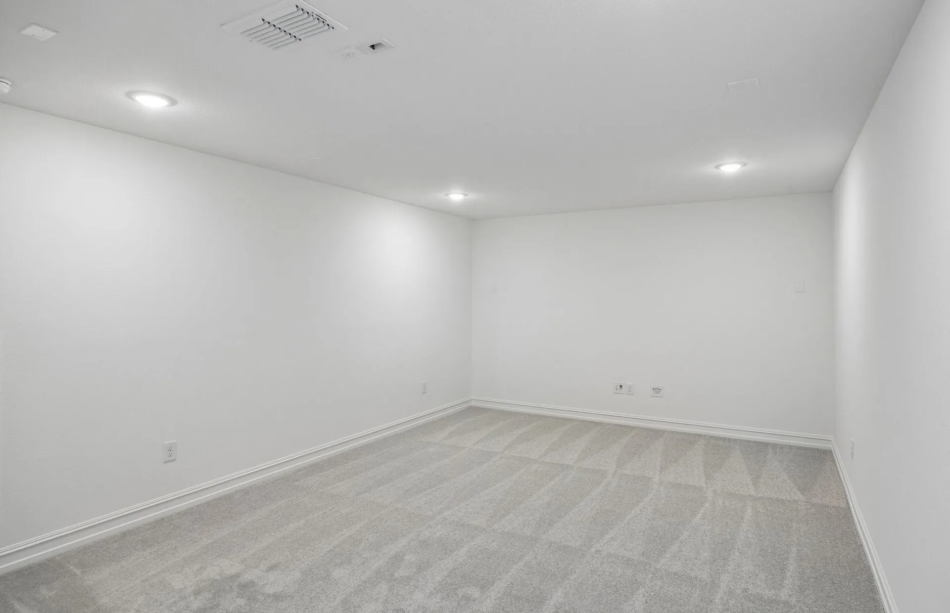 Spacious media room