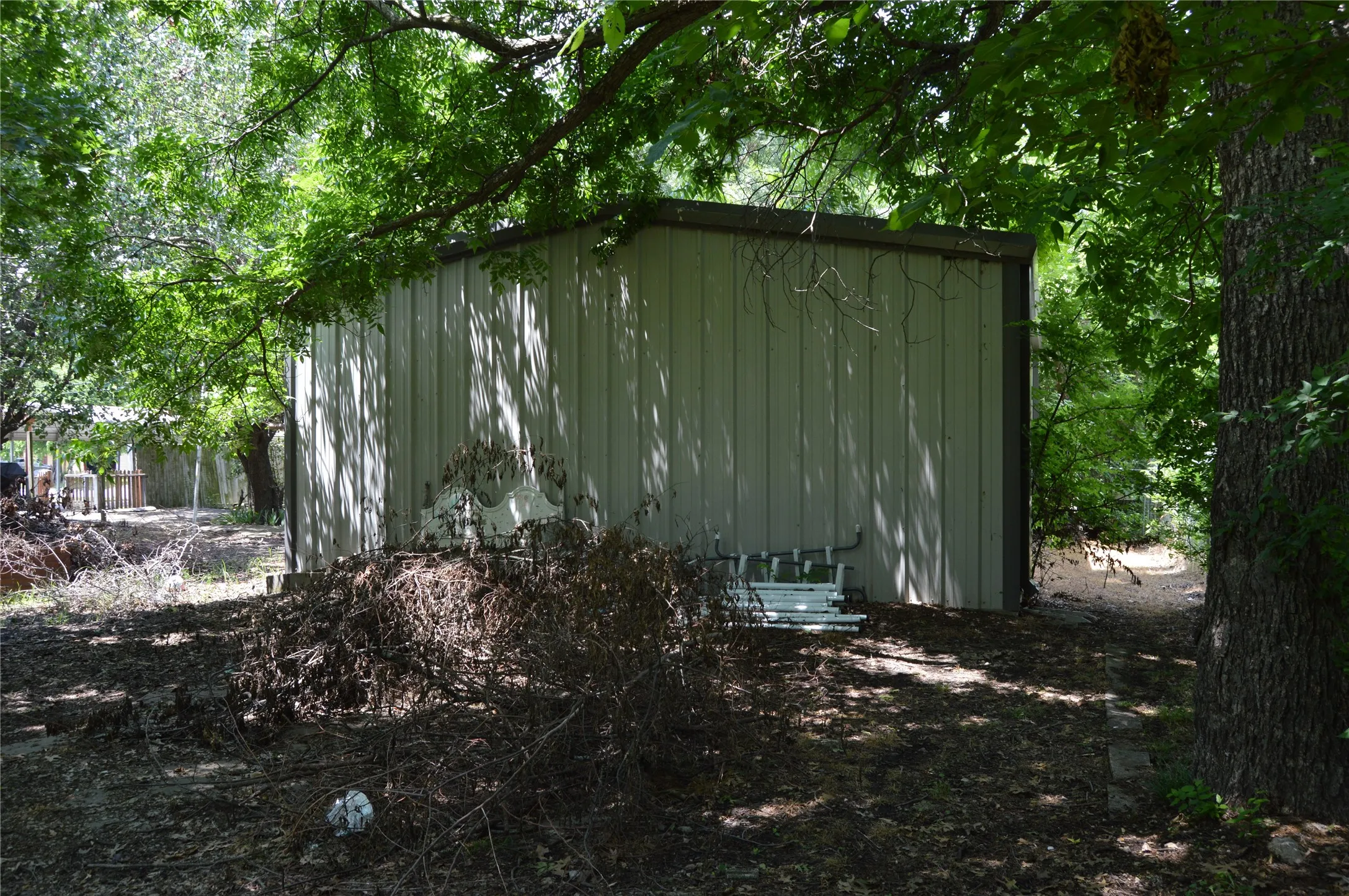 Rear of shop