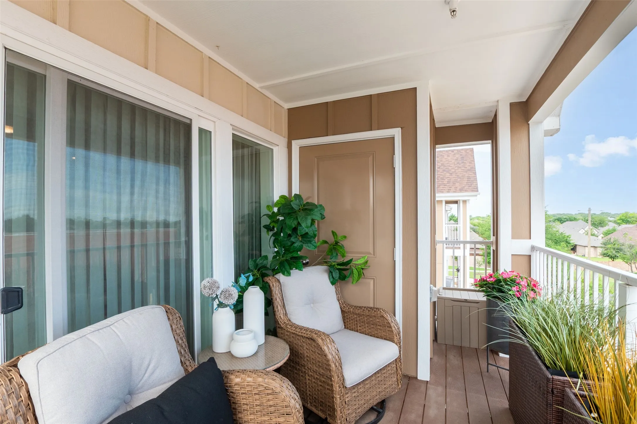 Private Covered Balcony