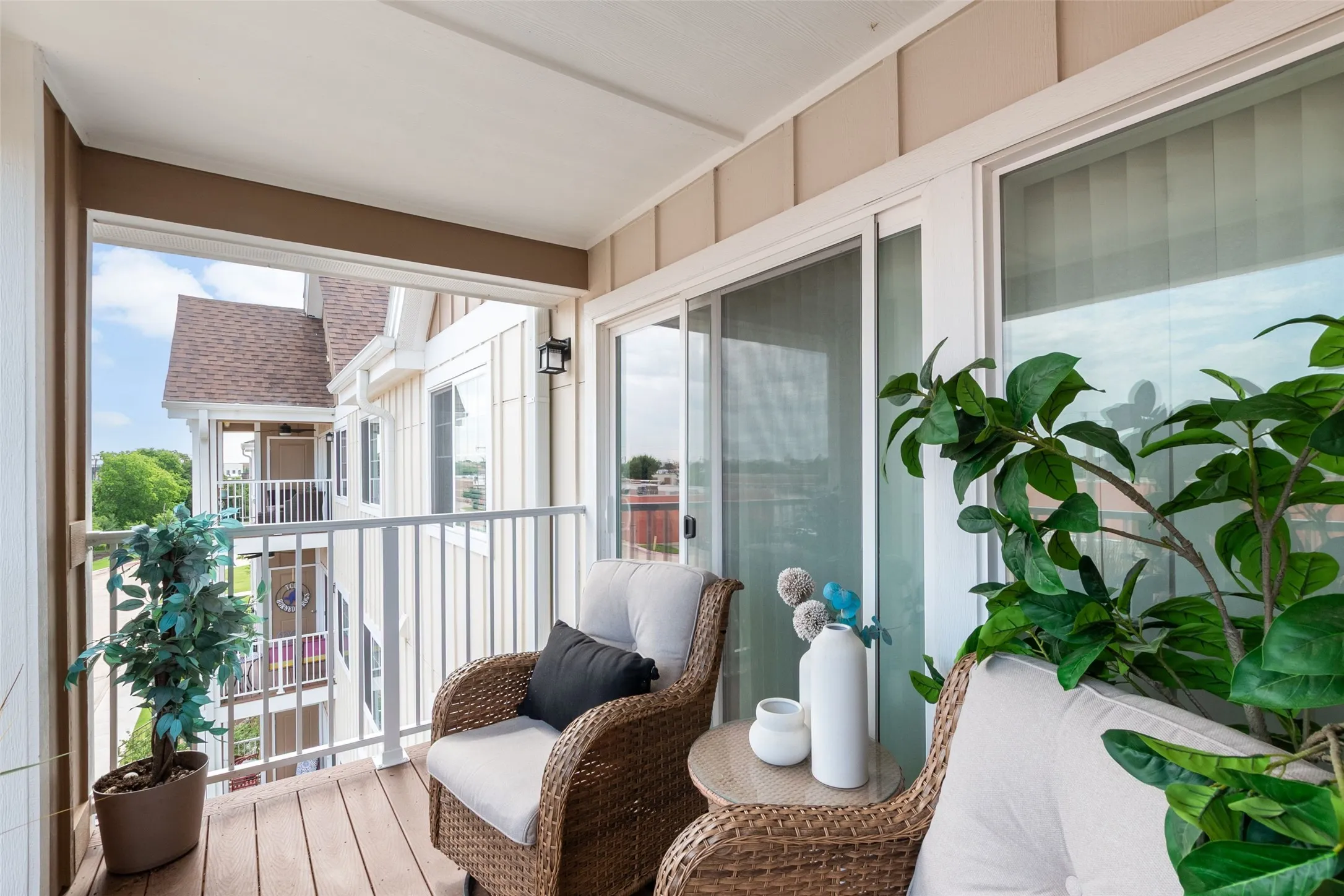Private Covered Balcony