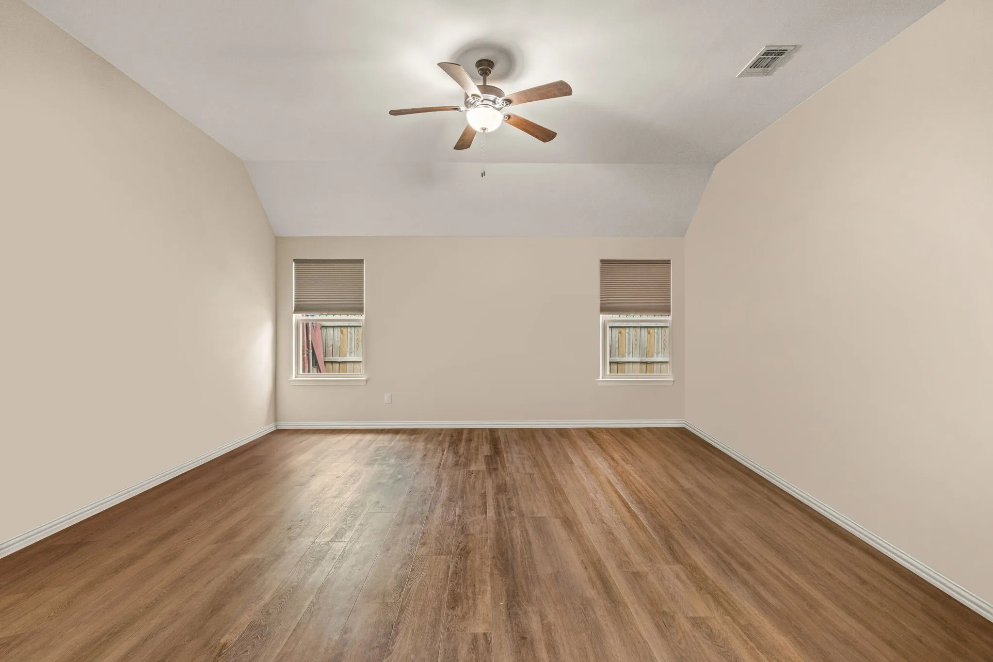 Removed stored items - room has 2 walkin closets