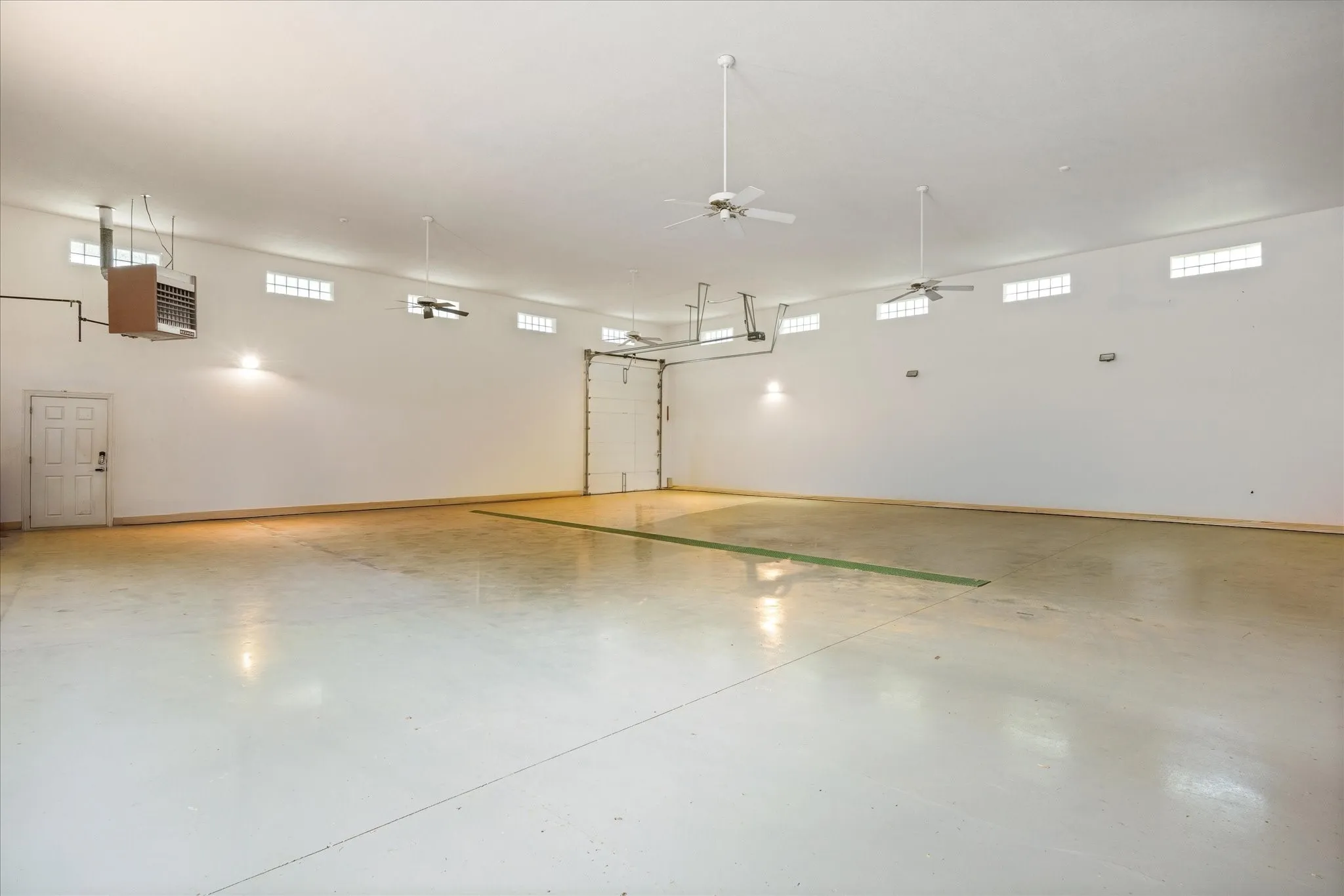 inside hangar