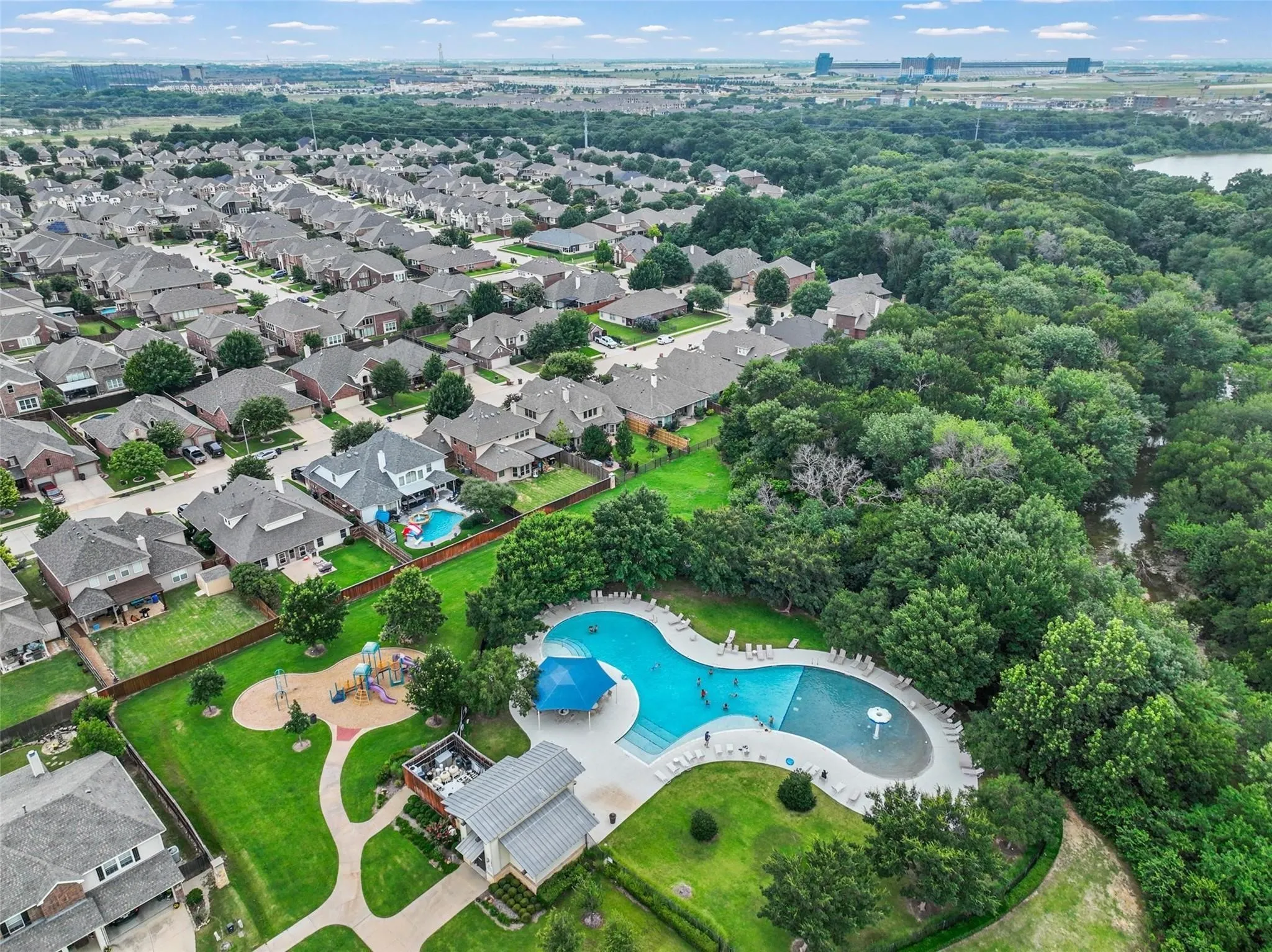 community pool and park
