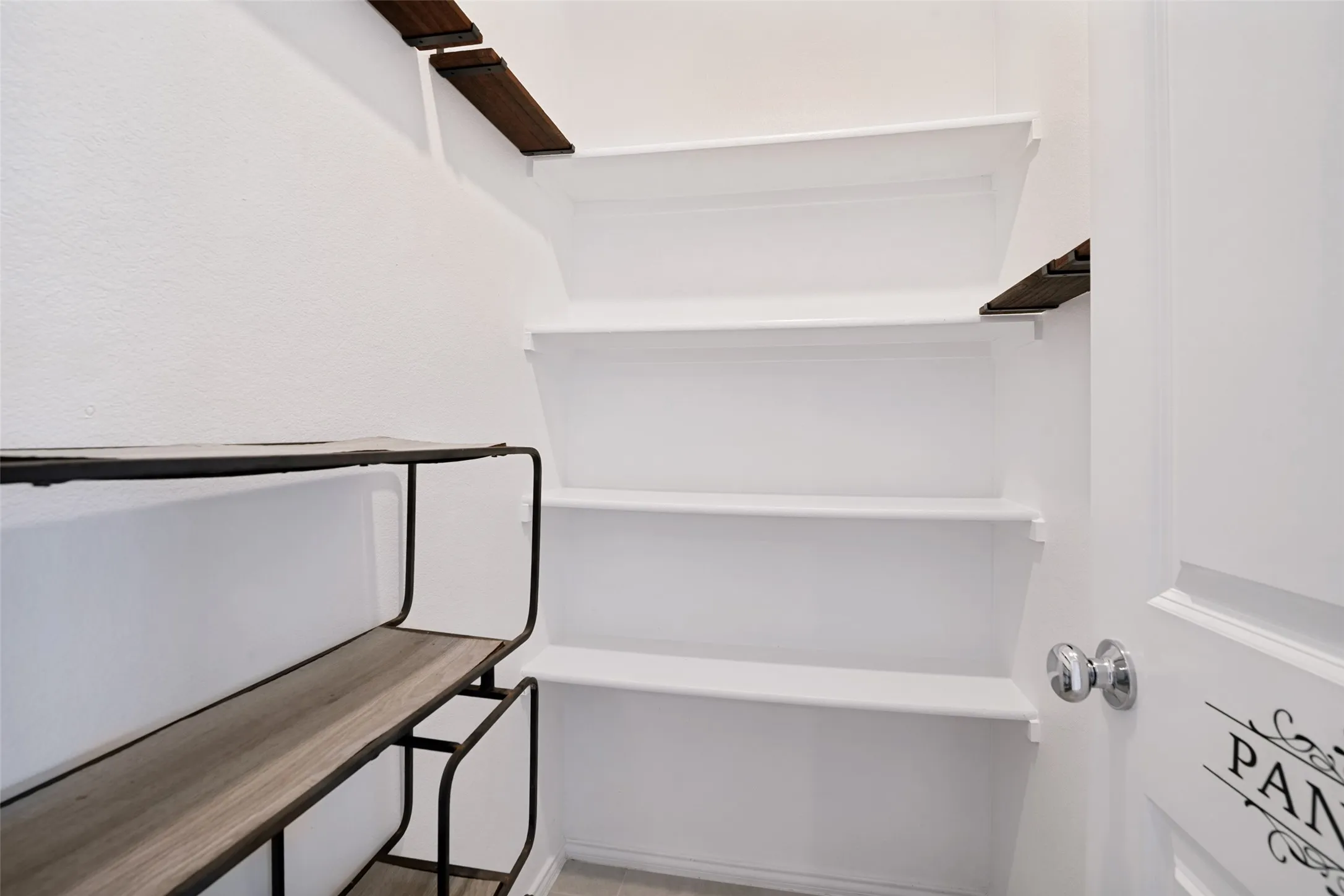 Spacious walk in pantry