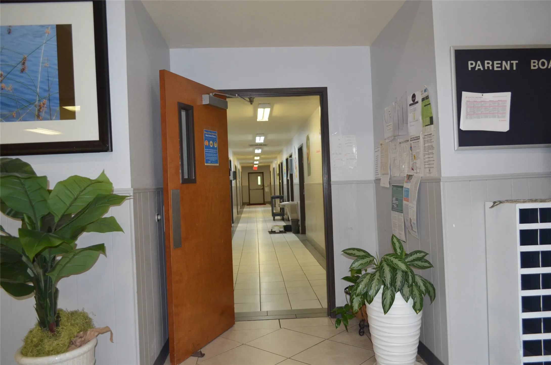 Hallway of school