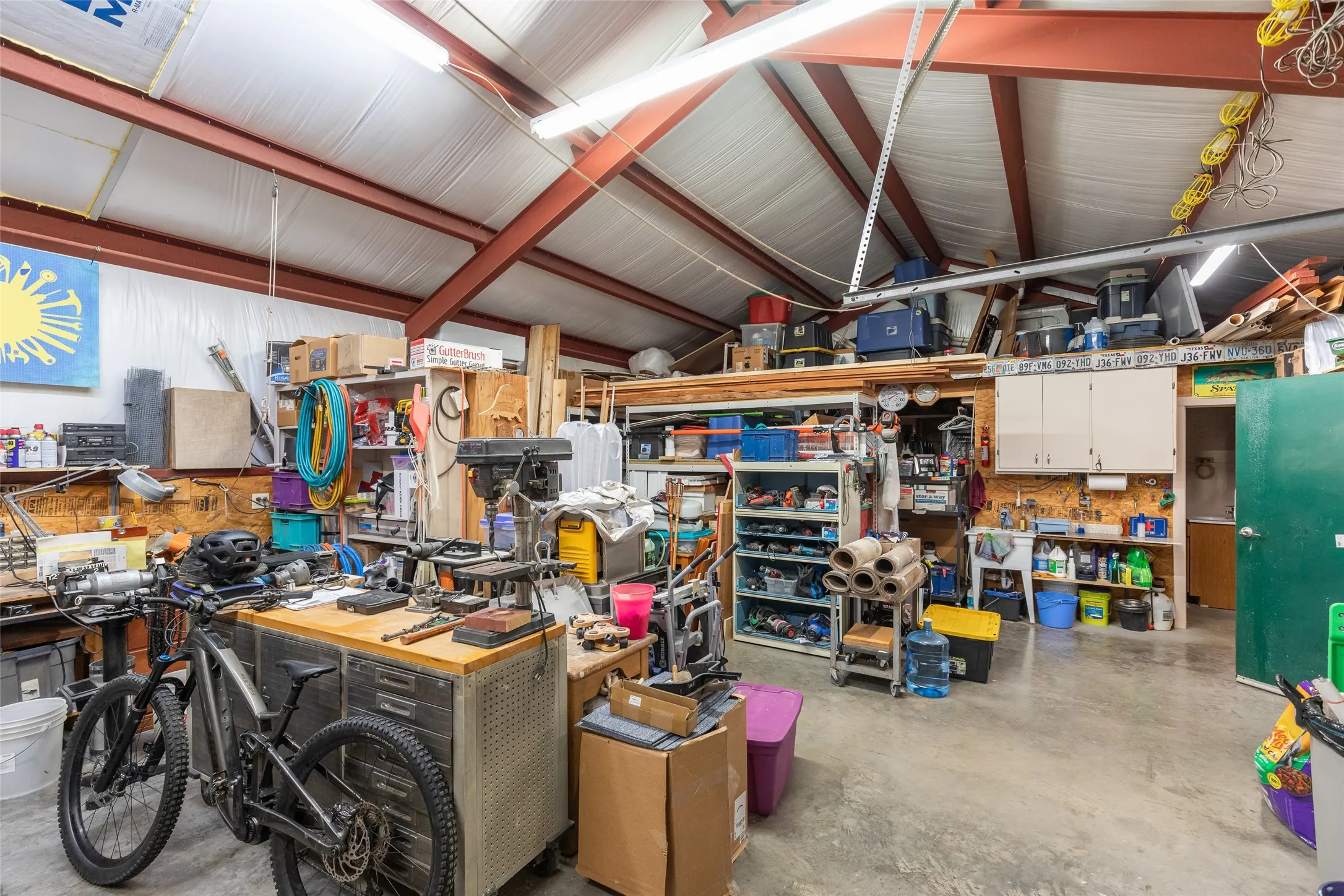 Loft storage and a full bathroom!