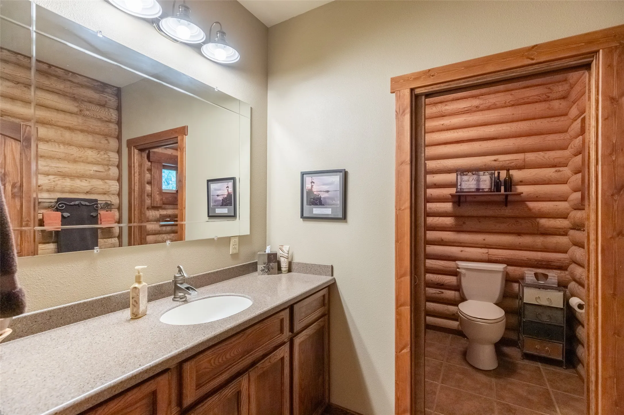 Downstairs guest bathroom services the second bedroom as well. Absolute character, even in the bathrooms!